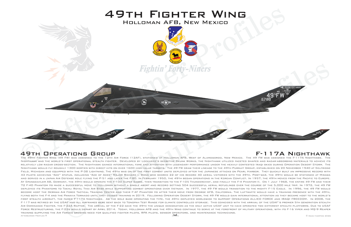 49 FW with Squadrons F-117A