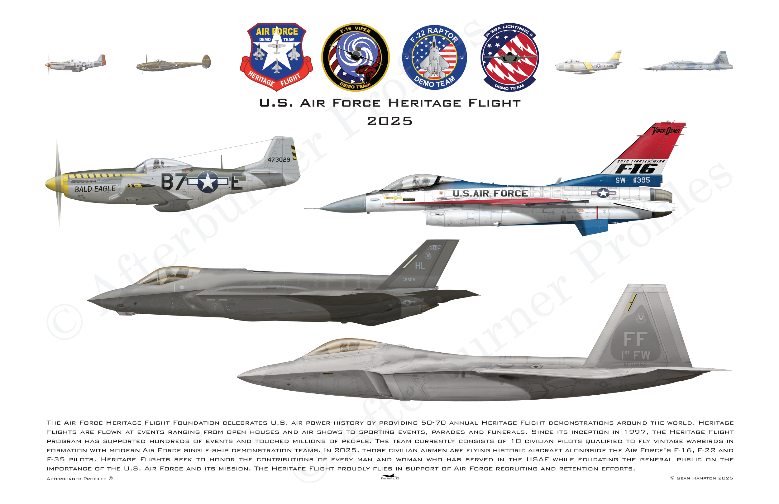 USAF Heritage Flight 2025