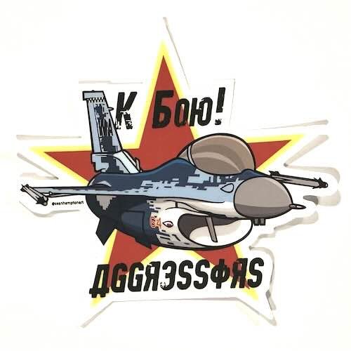 64 AGRS Cartoon Ghost F-16 Zap