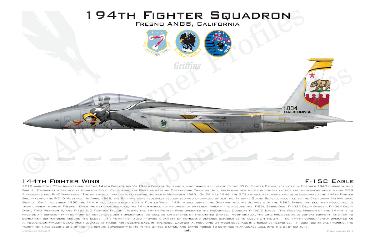 194 FS 75th Anniversary F-15C
