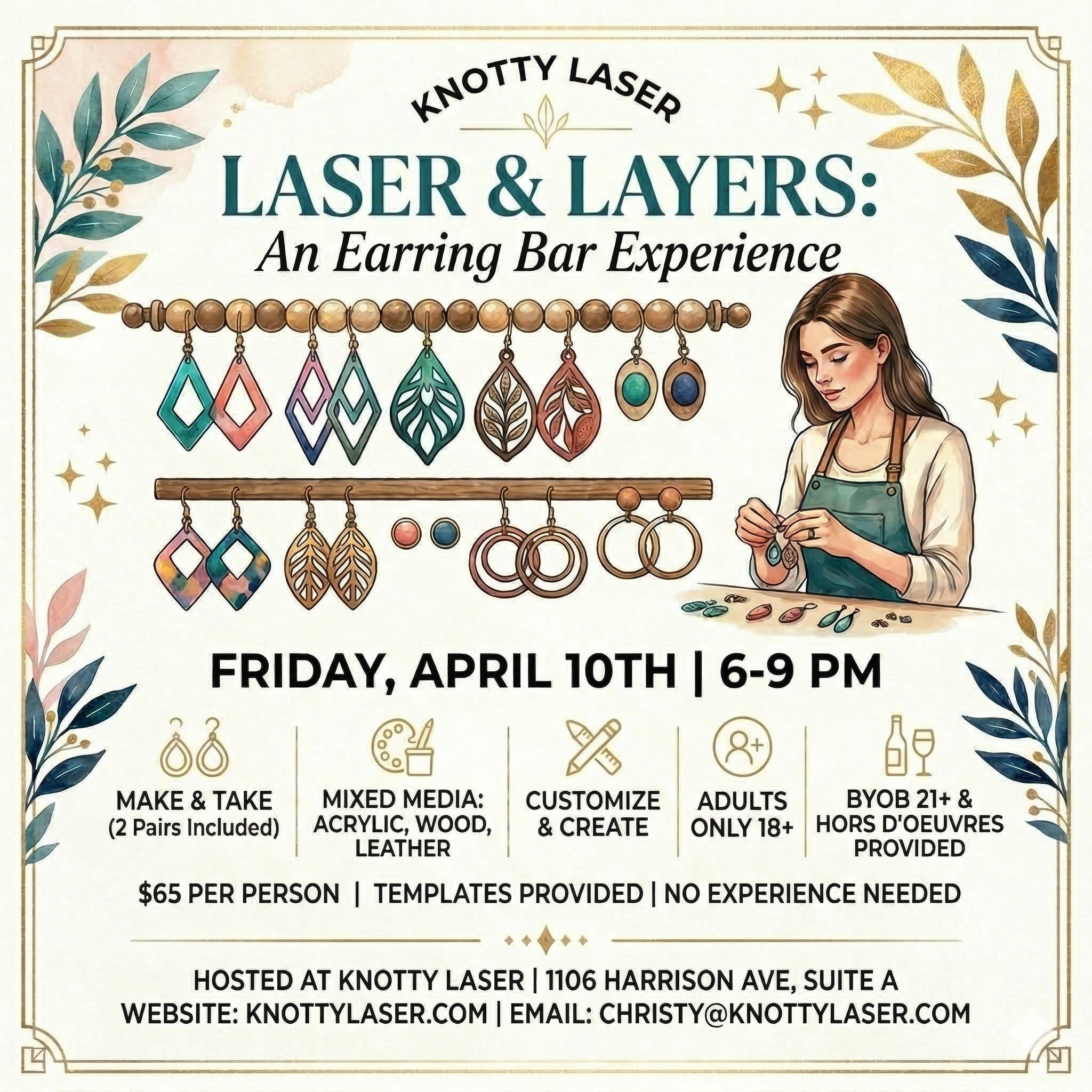 Laser & Layers: An Earring Bar Experience