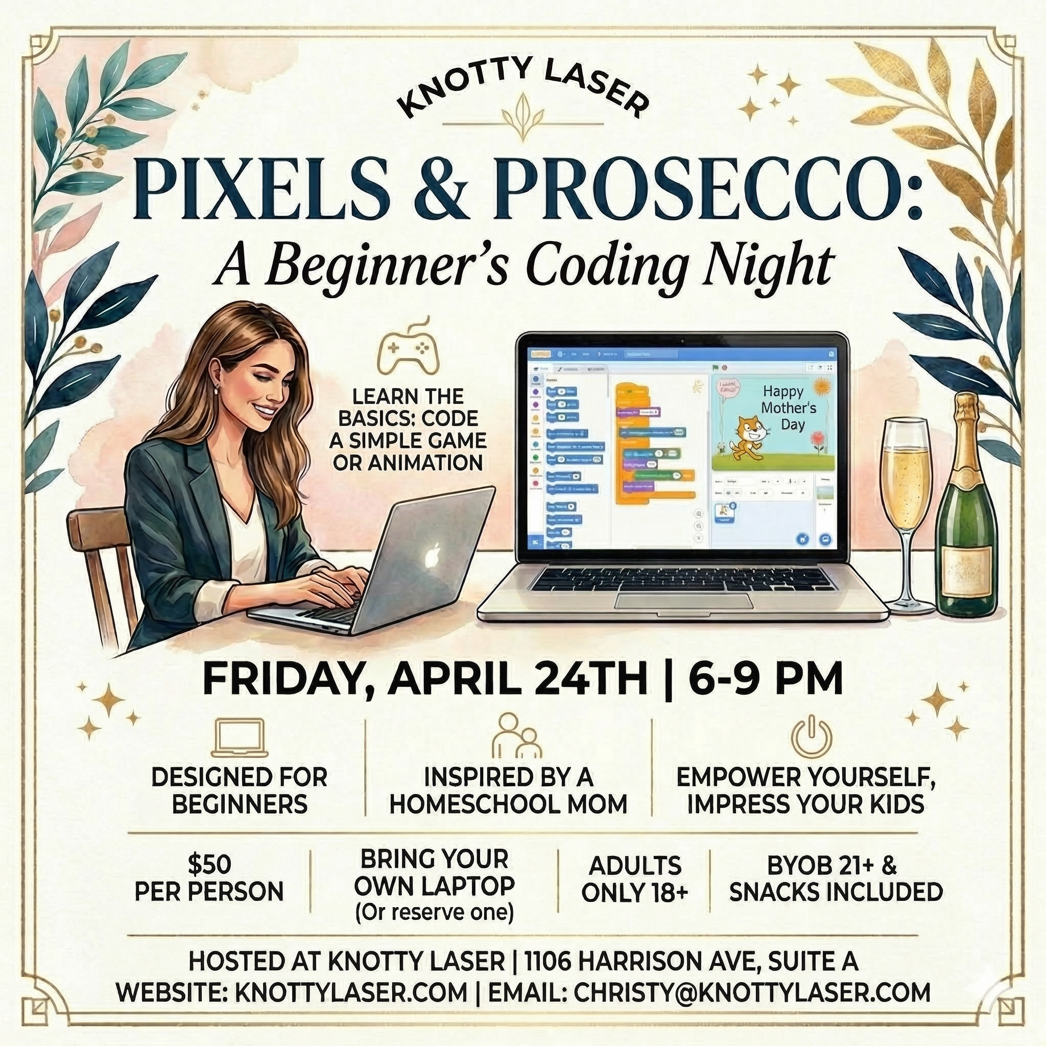 Pixel & Prosecco - A Beginners Coding Night