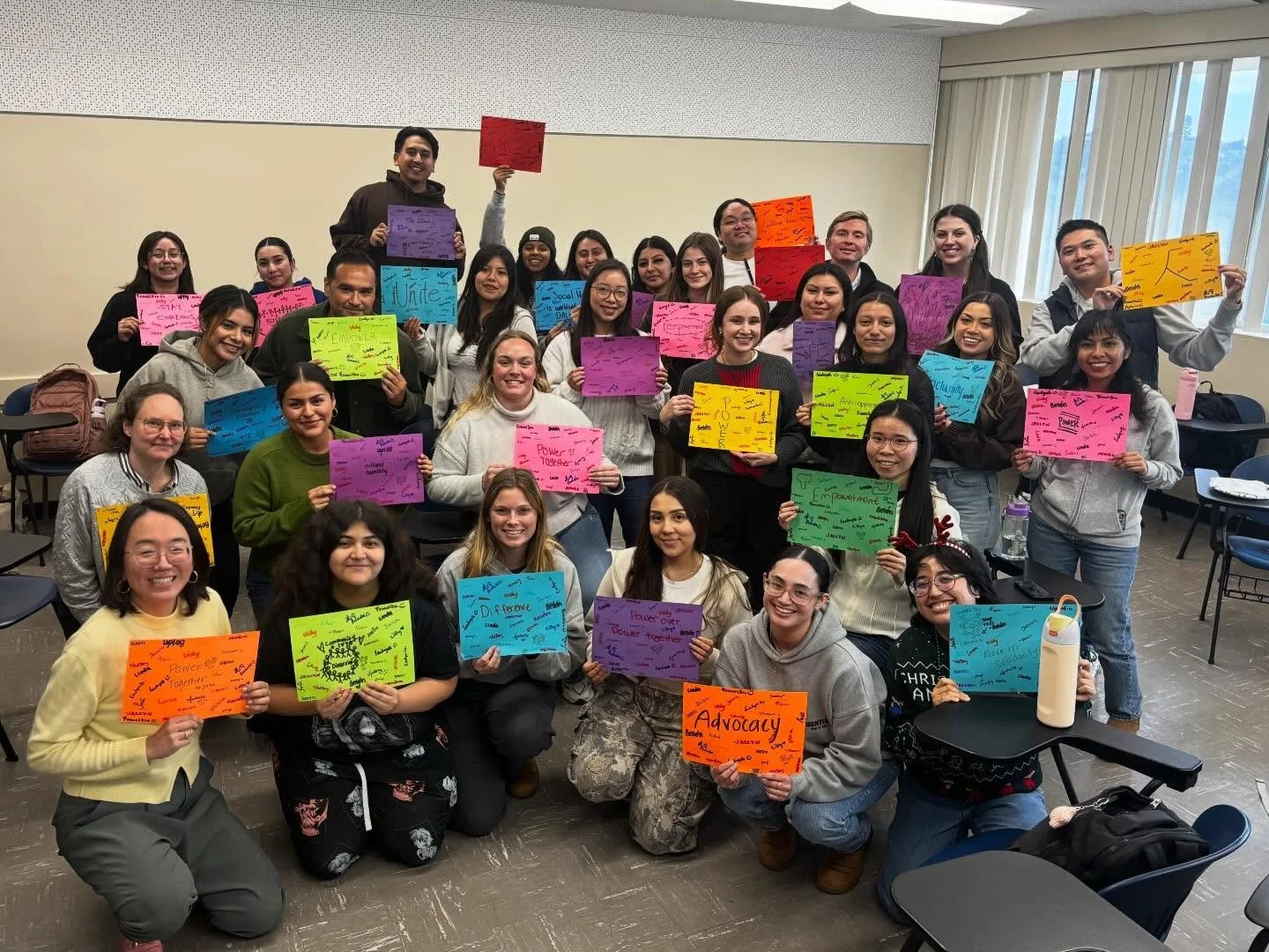 What a semester we had! Grateful to have been with these amazing MSW students ❤️ feeling really good because these folks will make the world a better place. See you soon!