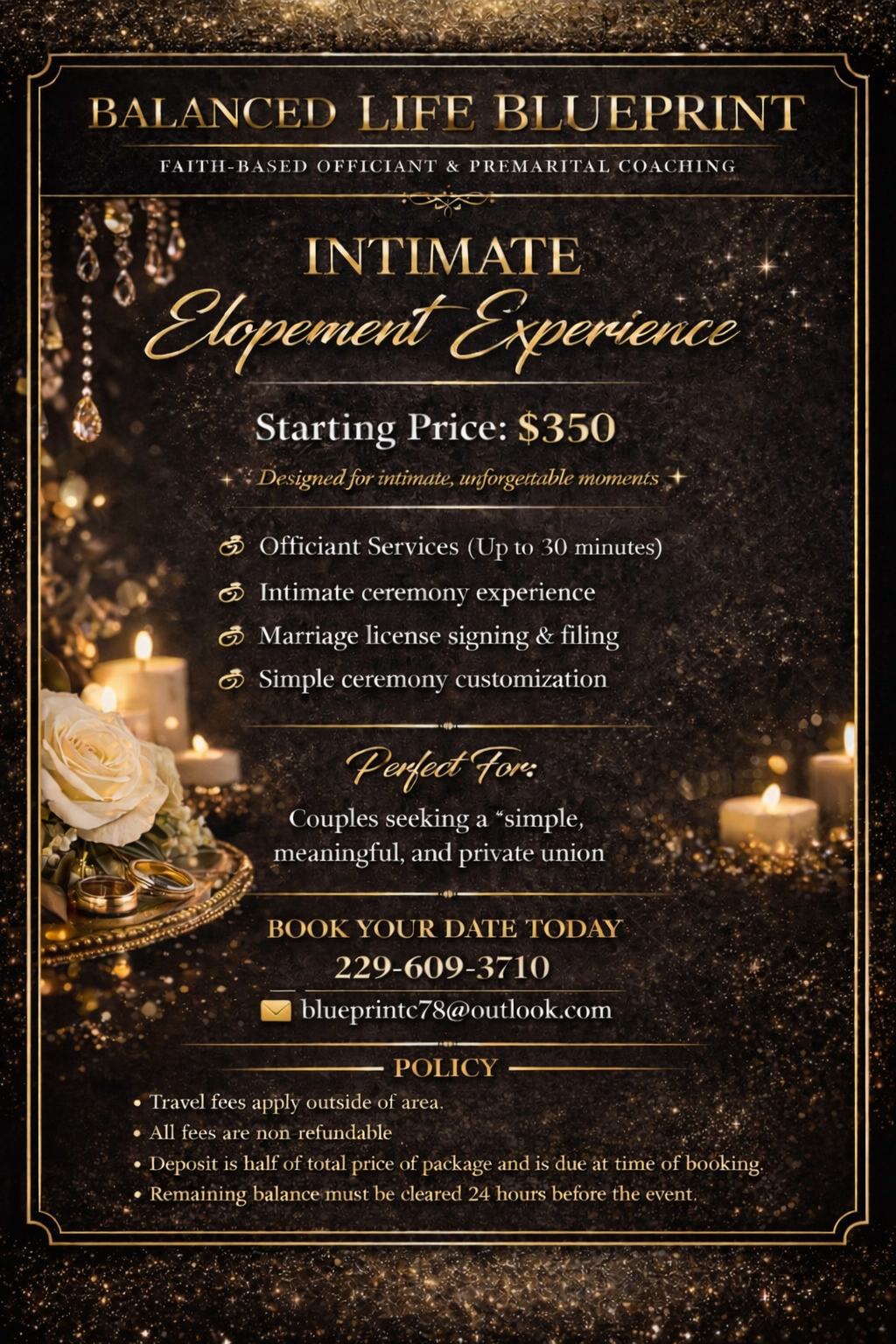 Intimate Elopement Experience