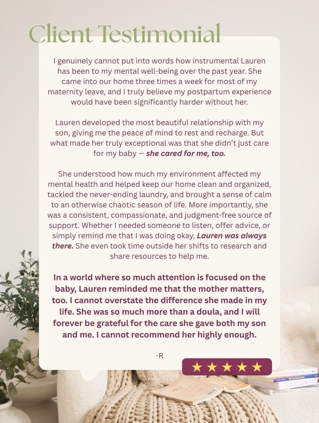 Okay this one had me cryyyyying 😭

I am beyond blessed to be able to work with moms, babies, and families during one of the most vulnerable, transformative, and impactful times in their lives. 💕

The help is instrumental, the bonds are deep, and th