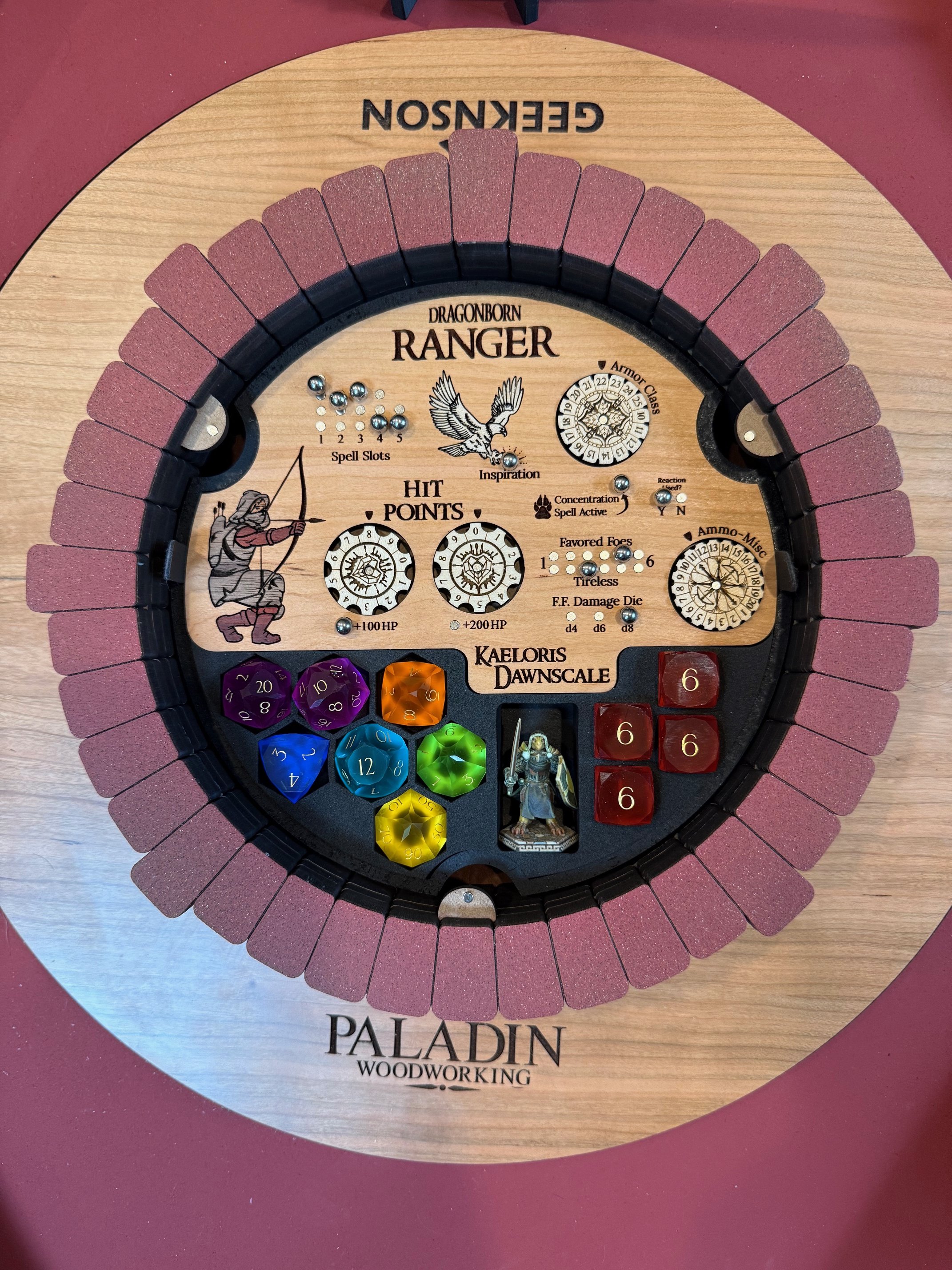 **Limited Edition** Deluxe Fellowship Dice Tray with Ranger Class Tracker