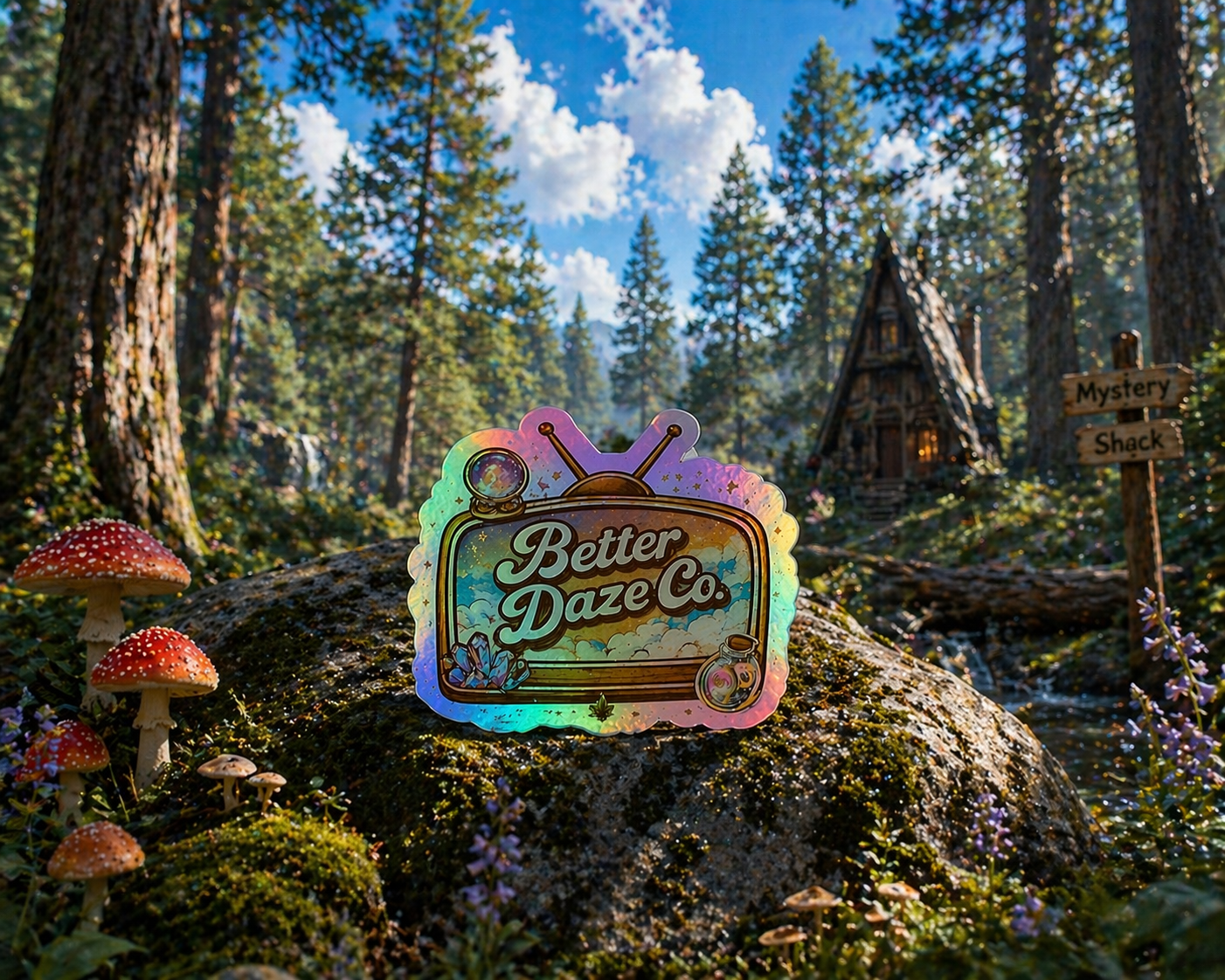 "Better Daze Co," Holographic stickers