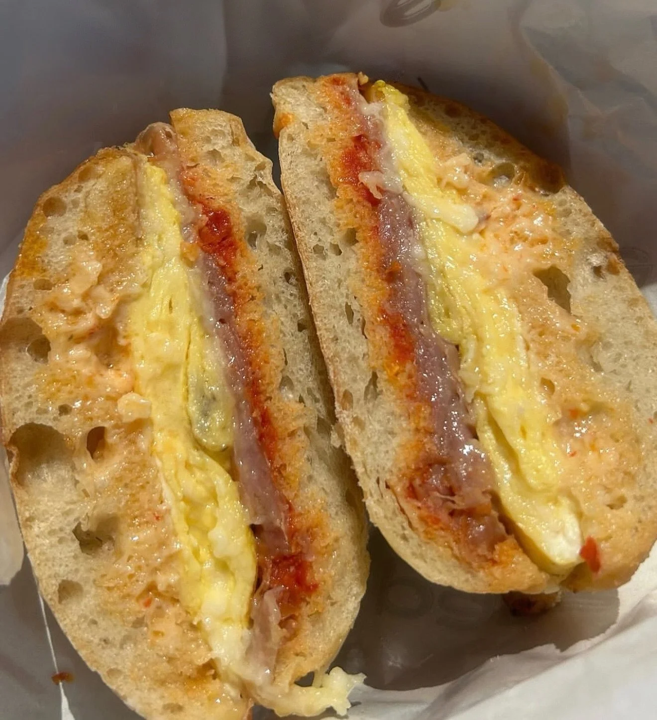 Good mornings start with good decisions ☀️ And somehow, this is always one of them&hellip;

The #39 🍳 made with Mozzarella Frittata, Prosciutto, Oven-Dried Tomatoes, and Housemade Taleggio Aioli on Toasted Ciabatta

Start your weekend a little early