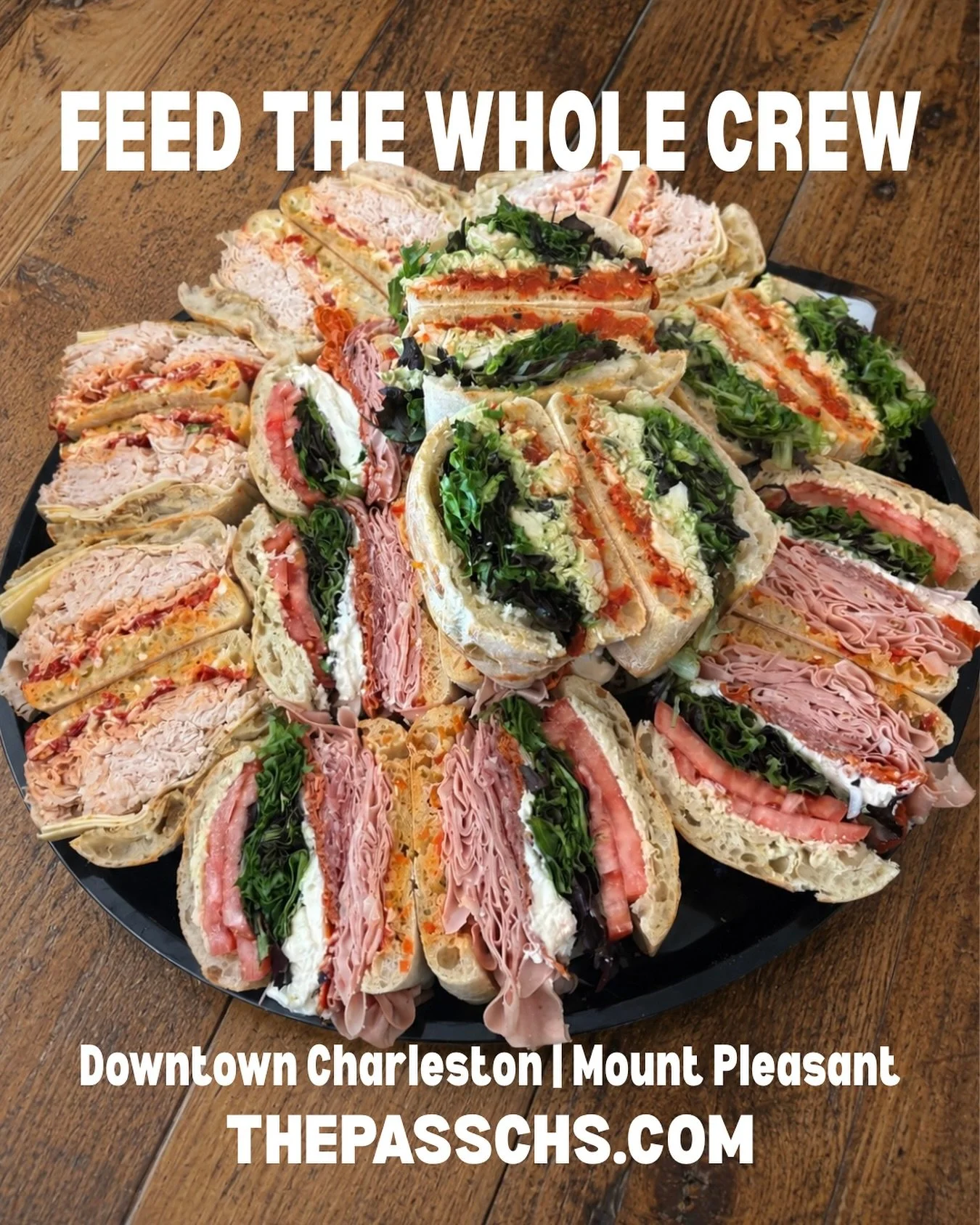 The crowd pleaser 👏

Whether it&rsquo;s a boat day, office lunch, beach weekend, or wedding party &ndash; if peeps are gathering, sandwiches should definitely be involved 😎 Good thing we make it easy to feed a crowd!

Sandwich trays, boxed lunches,