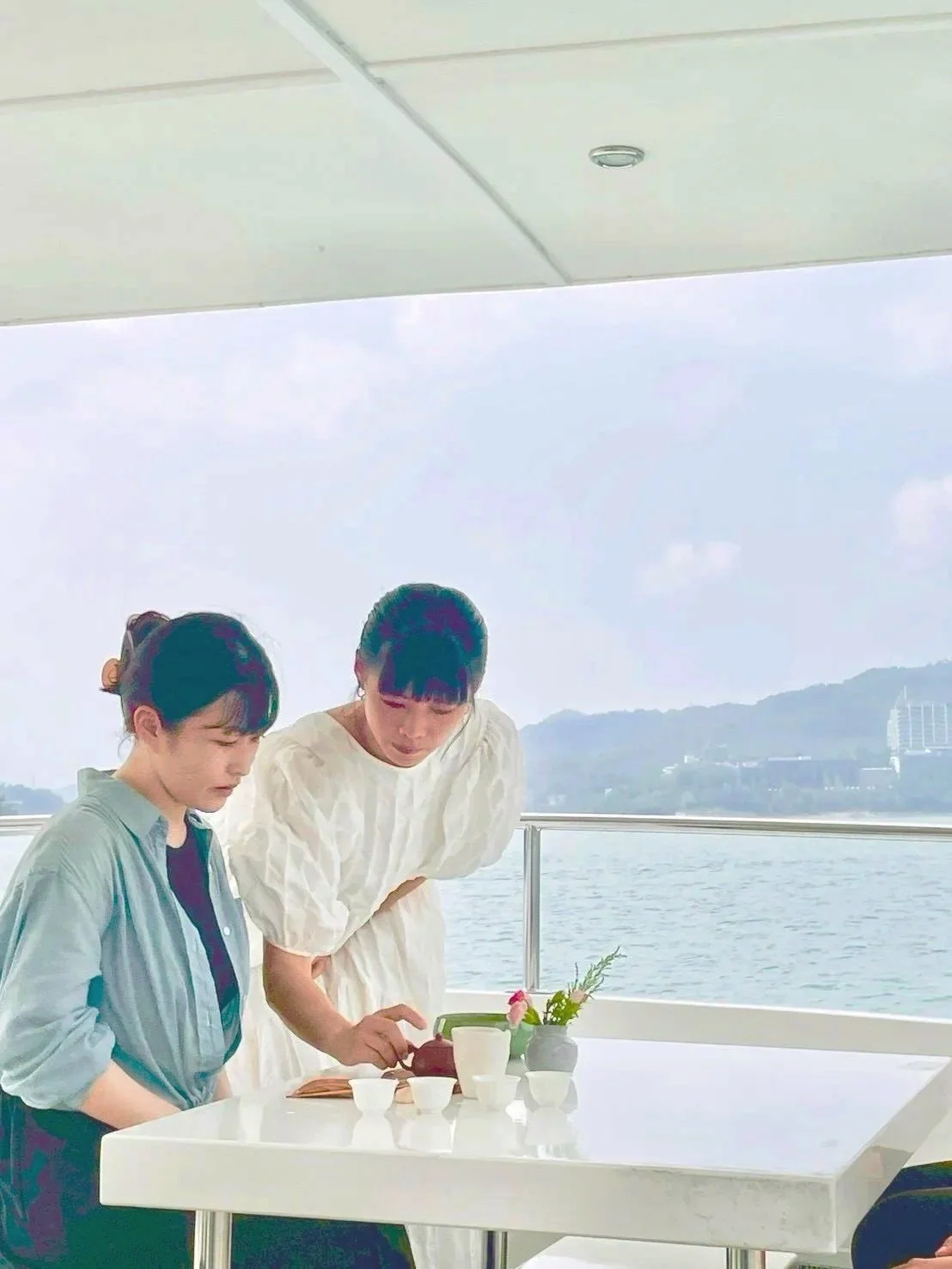 Private Tea Ceremony on E-Boat in Sun Moon Lake, Taiwan