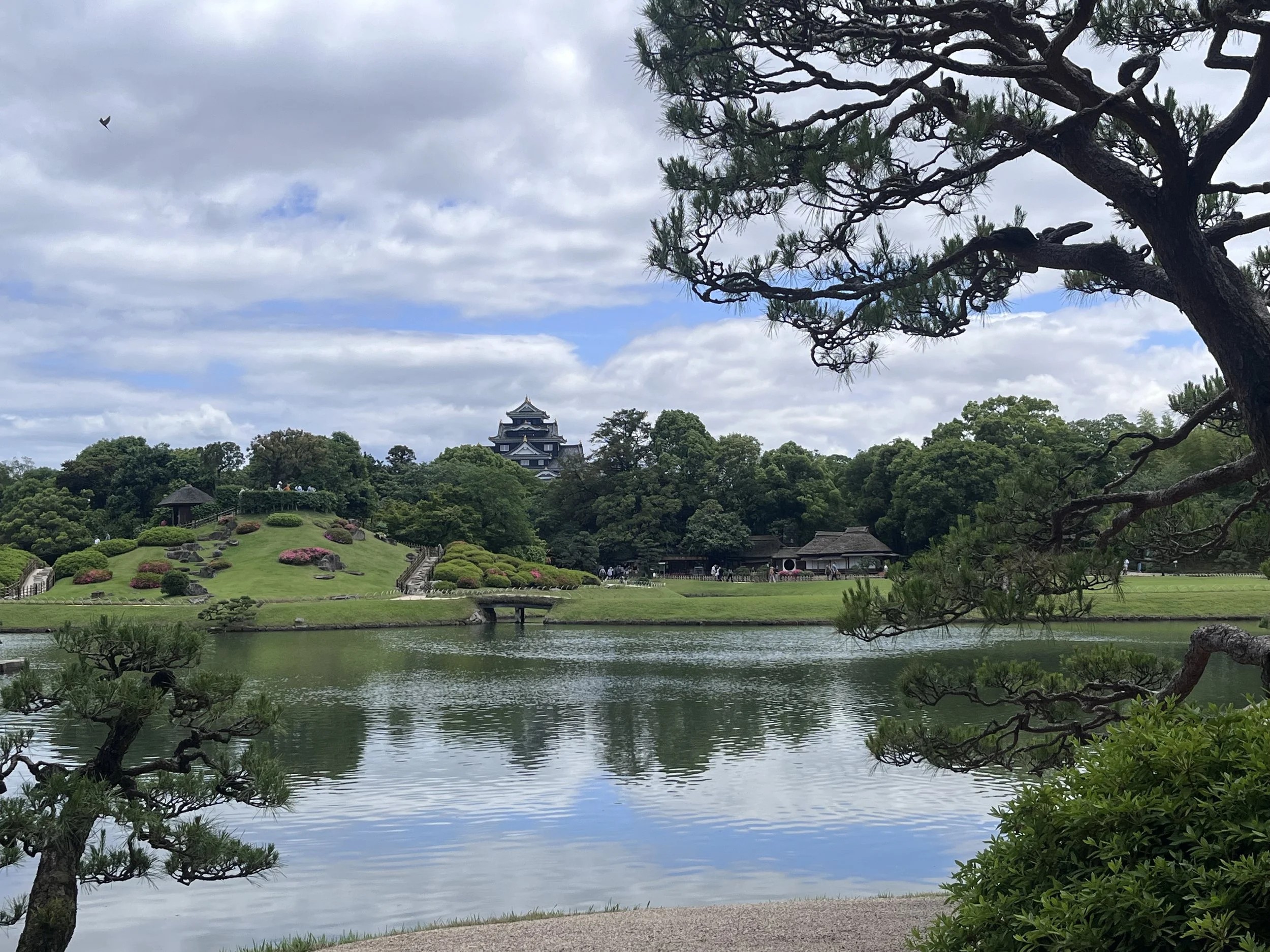 The Okayama store is only a six-minute walk from Korakuen, one of Japan's three great gardens.