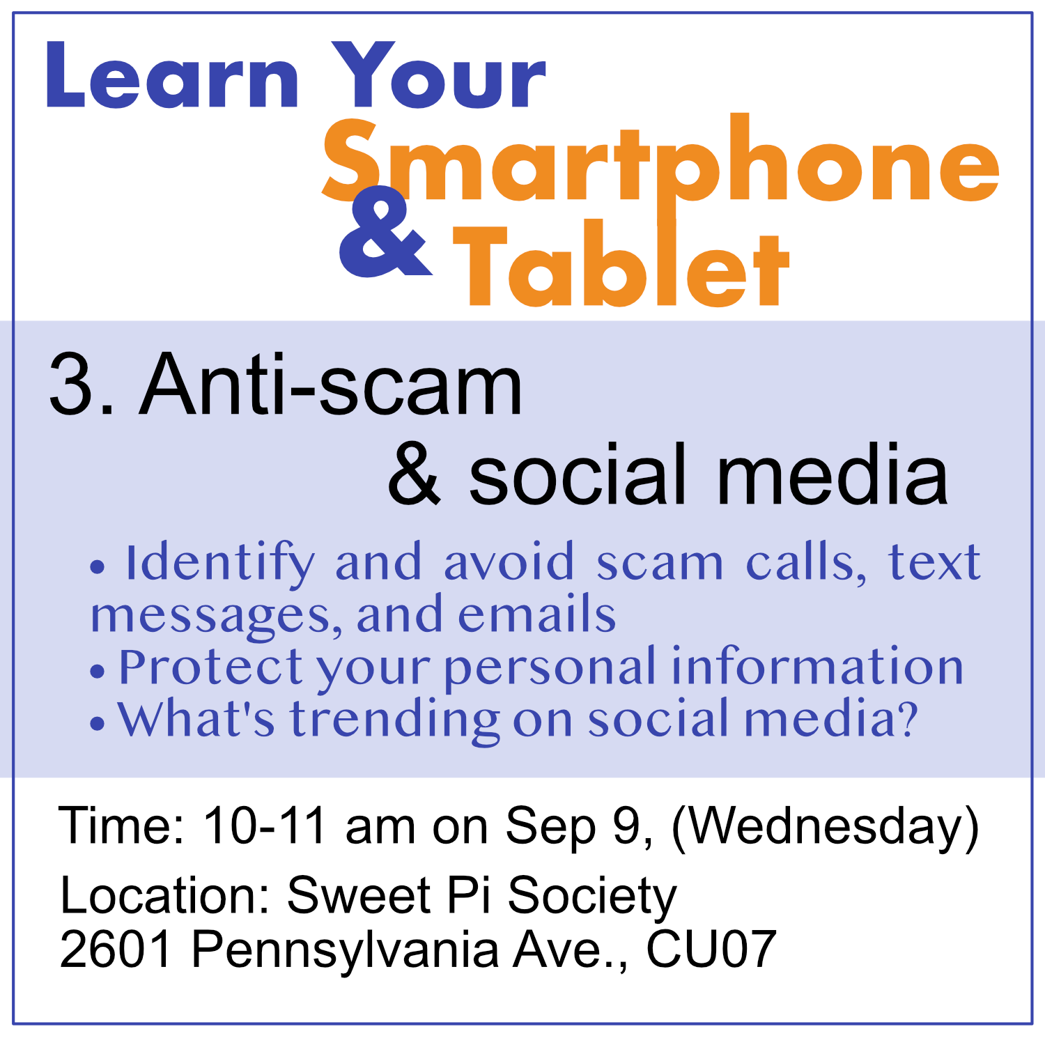 3. Anti-scam and social media