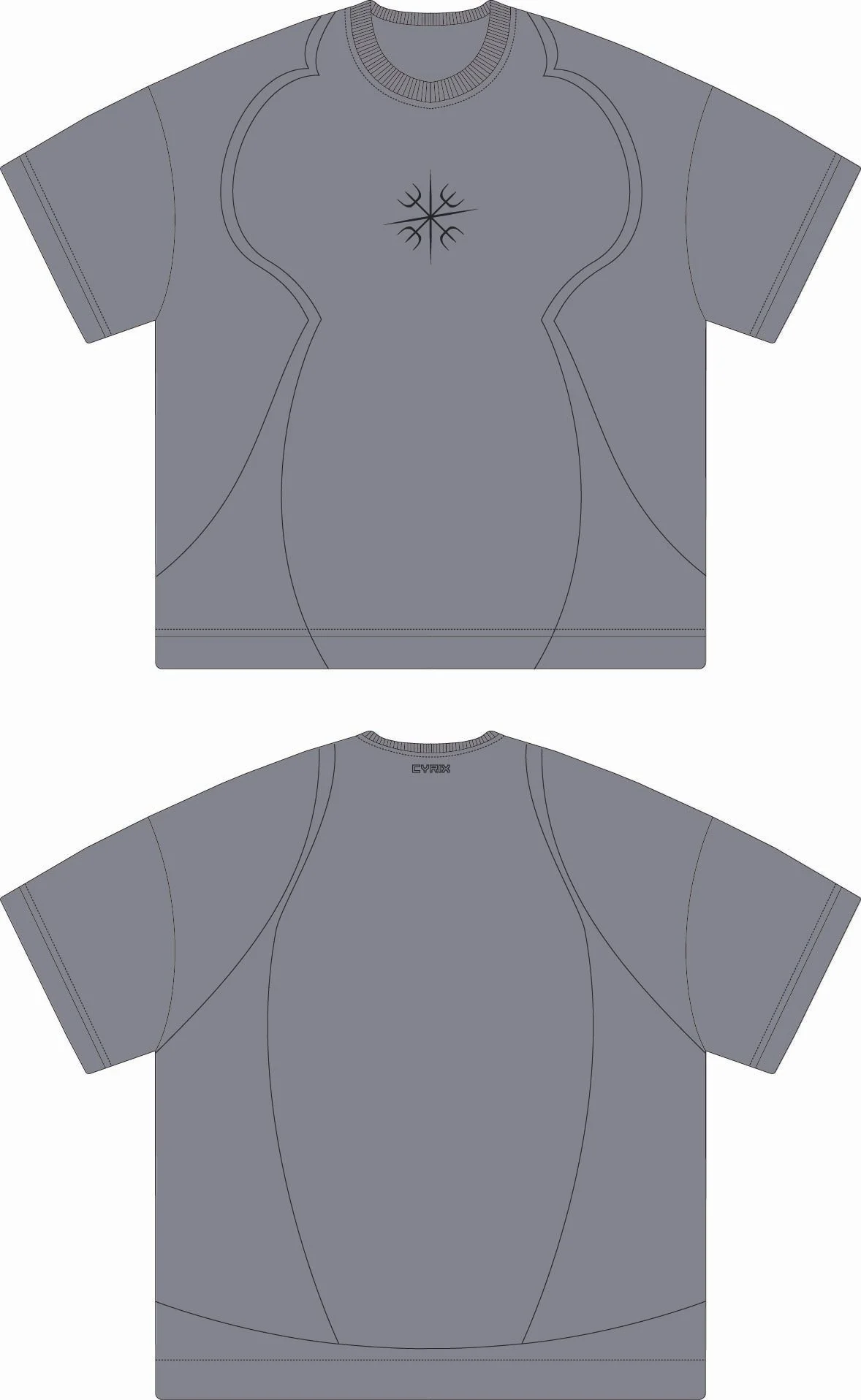 Black Line Shirt (Grey)