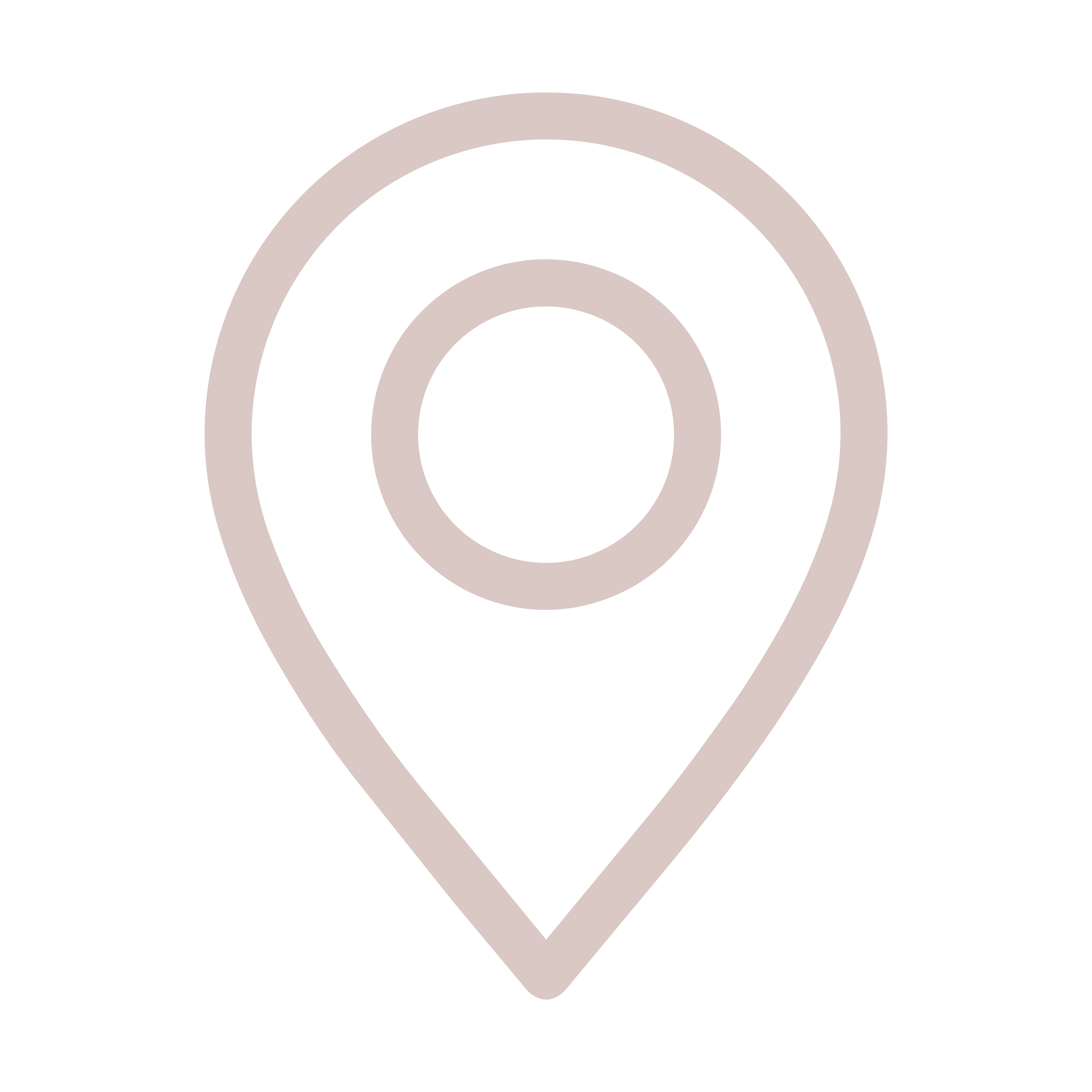A map pin icon with concentric circles inside it.