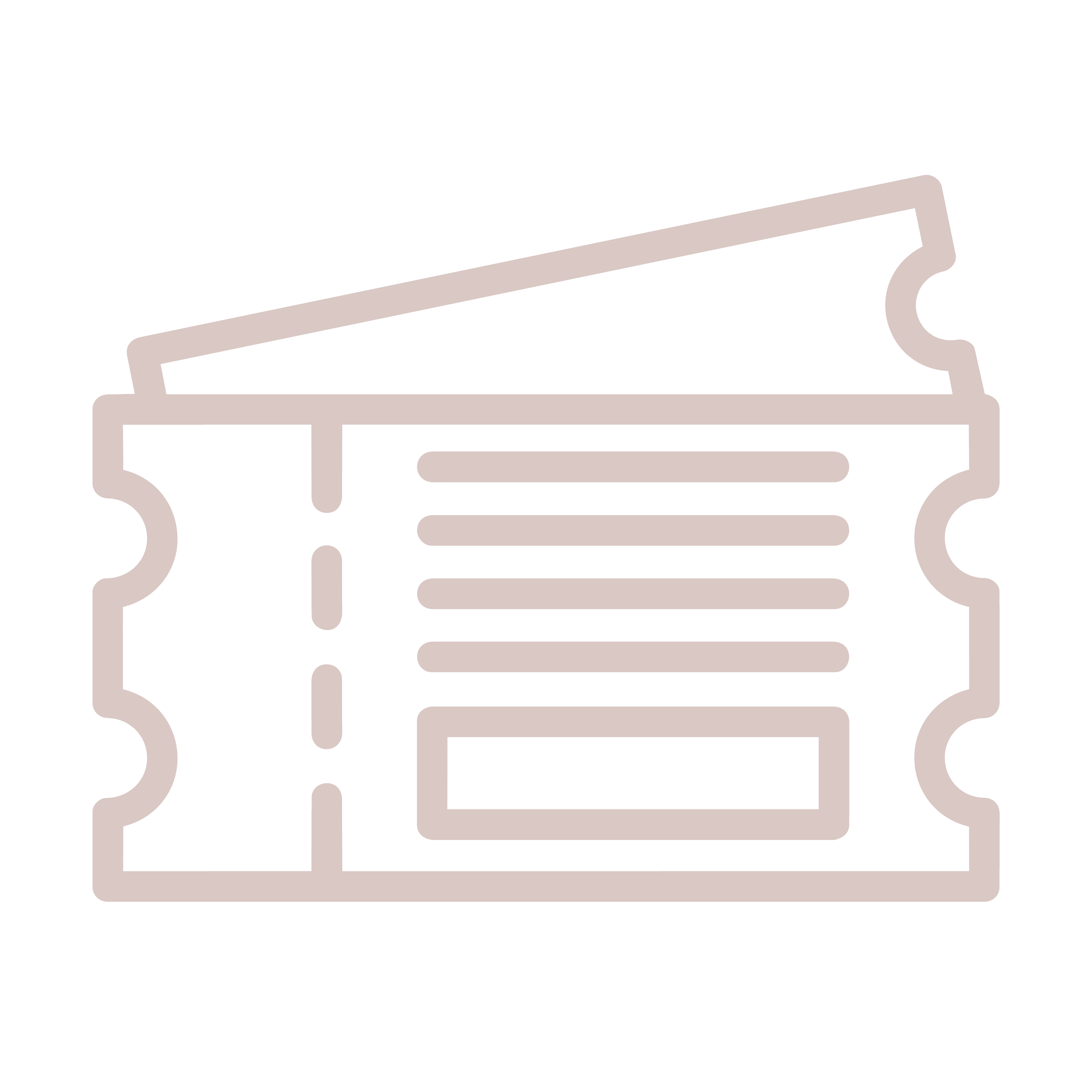 A line drawing of a ticket for a special event.