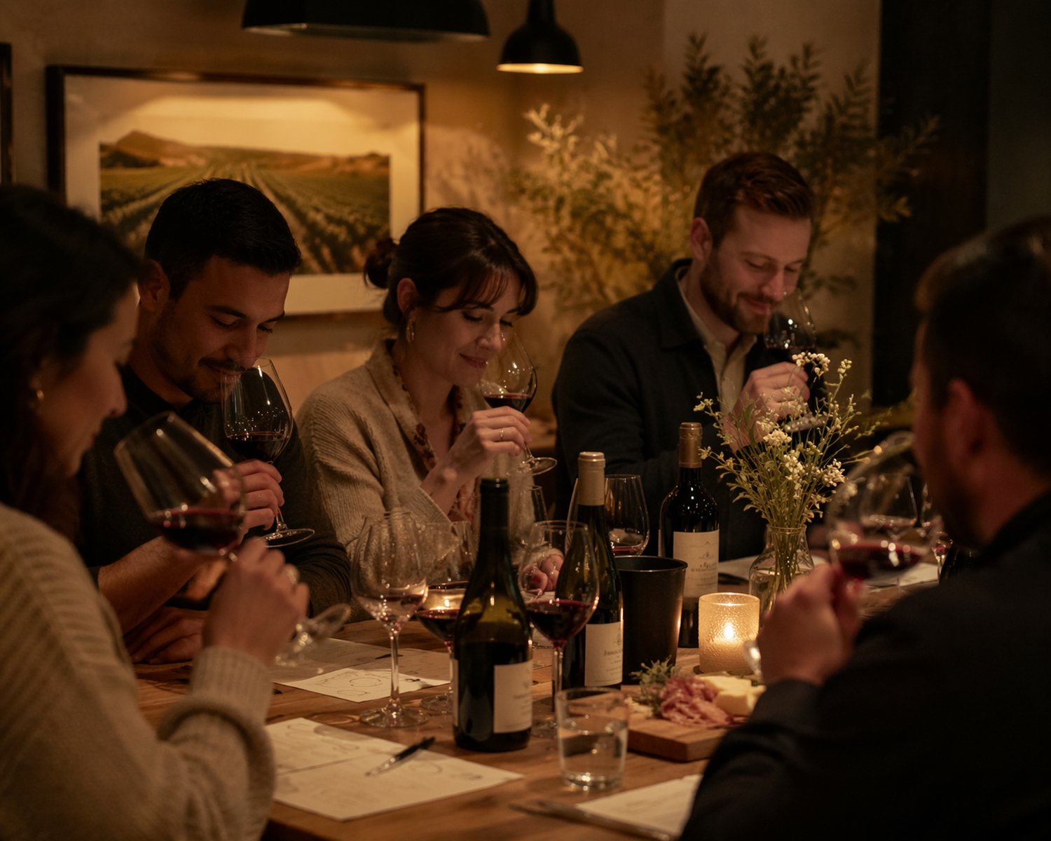 Guests sampling Great Southern wines during a relaxed guided tasting.