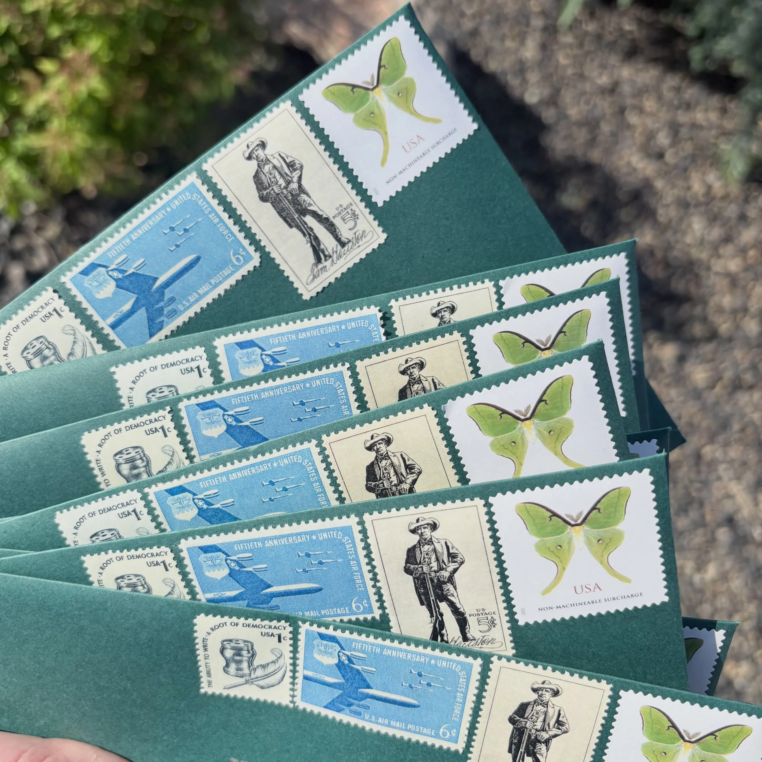 A moment for the stamps 💌💙
