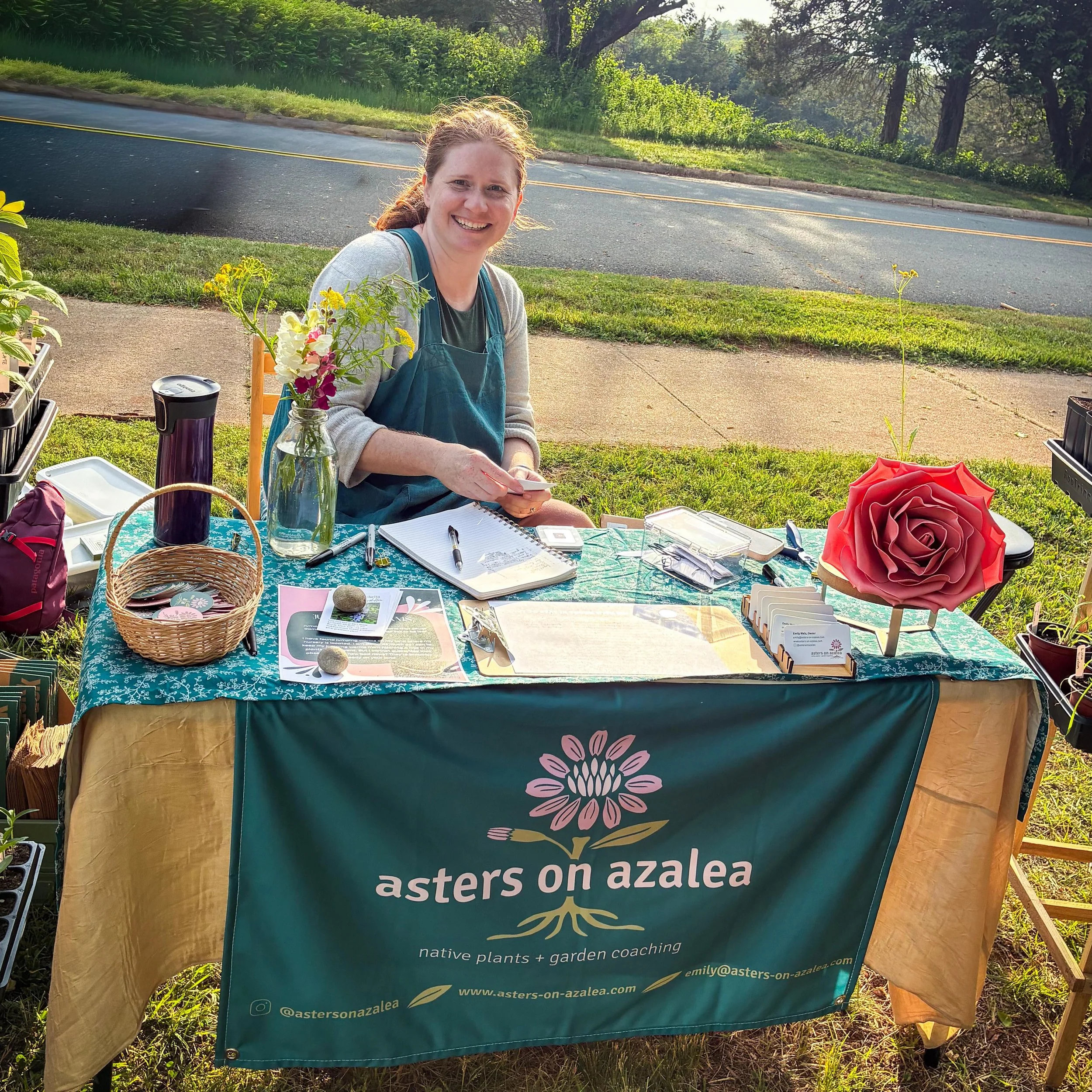 Welp, I made it through my very first market selling my locally adapted (native to here) plants! Thanks to Dylan from @critterbutts for being my market buddy. They came through with so many supplies to make sure I was ready to sell and enjoy the mark