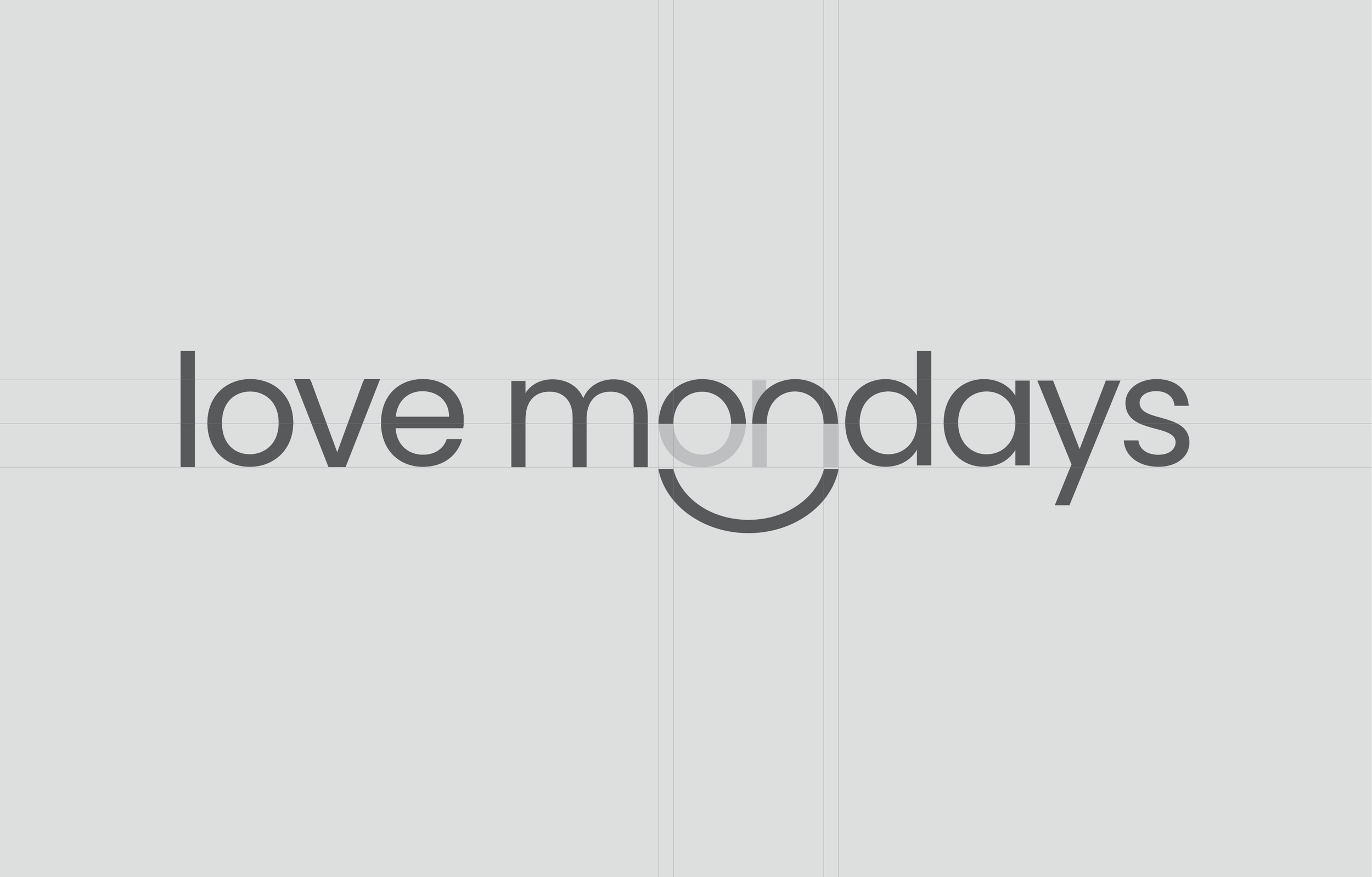 Illustration on the Love Mondays brand typography