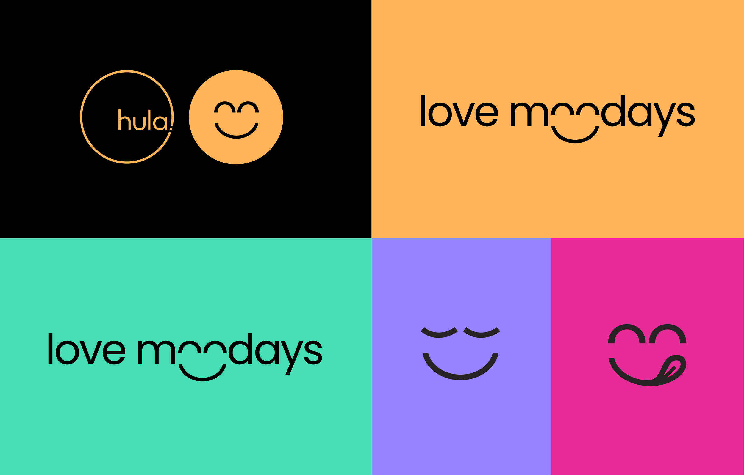 Visual of Love Mondays brand and icons
