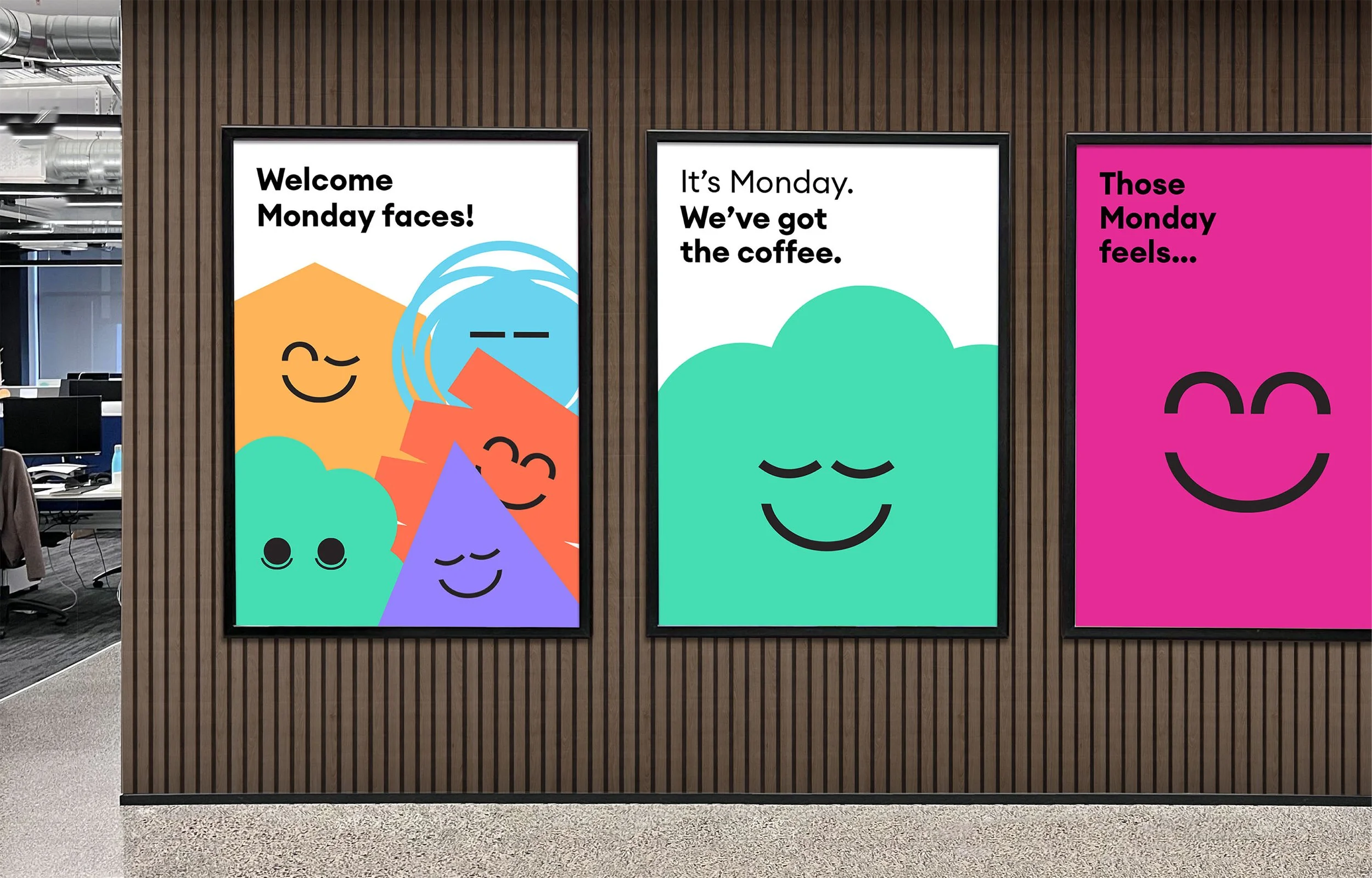 Photo of Love Mondays posters.