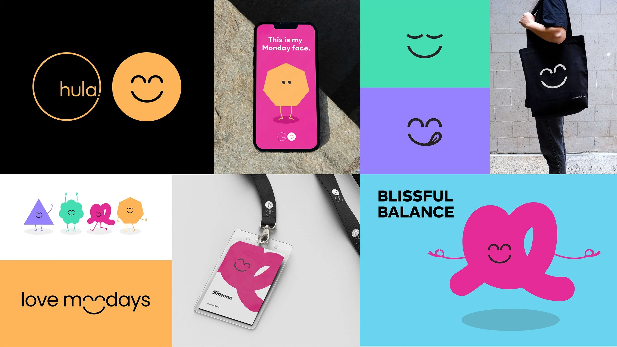 Multiple images of Love Mondays brand.