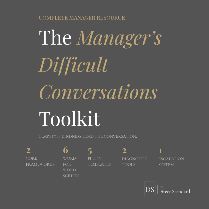 The Manager's Difficult Conversations Toolkit