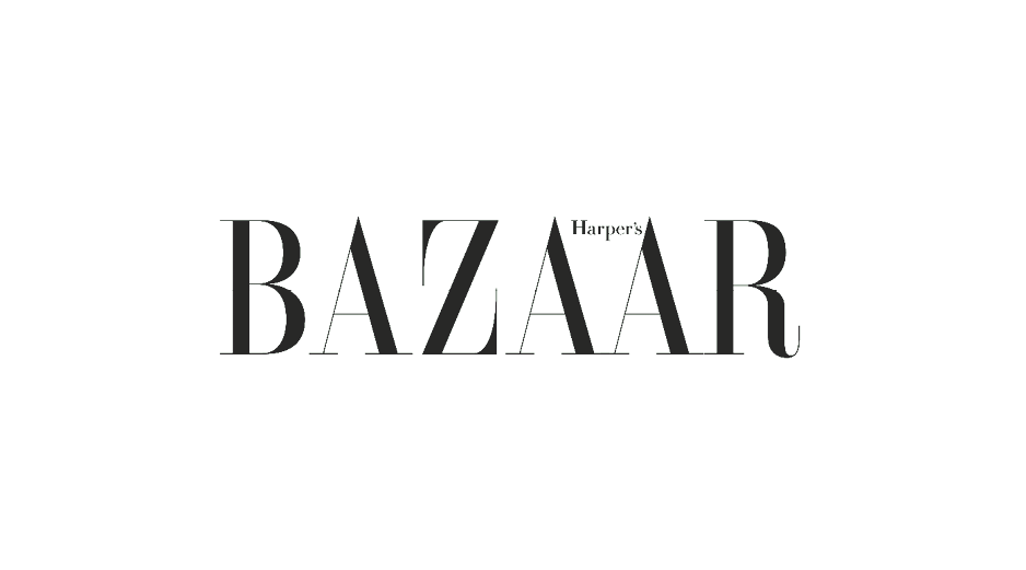 Harper's Bazaar logo in black text on a white background.