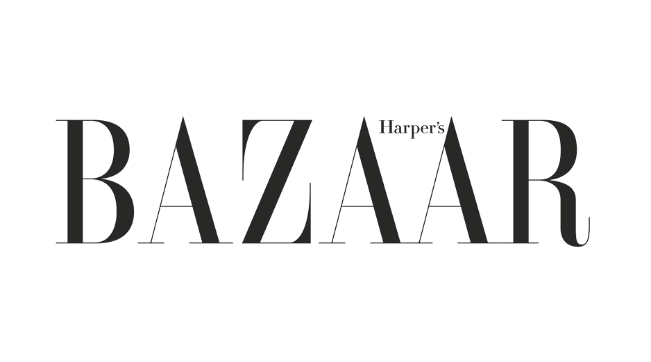 Harper's Bazaar magazine logo in black text on a white background.