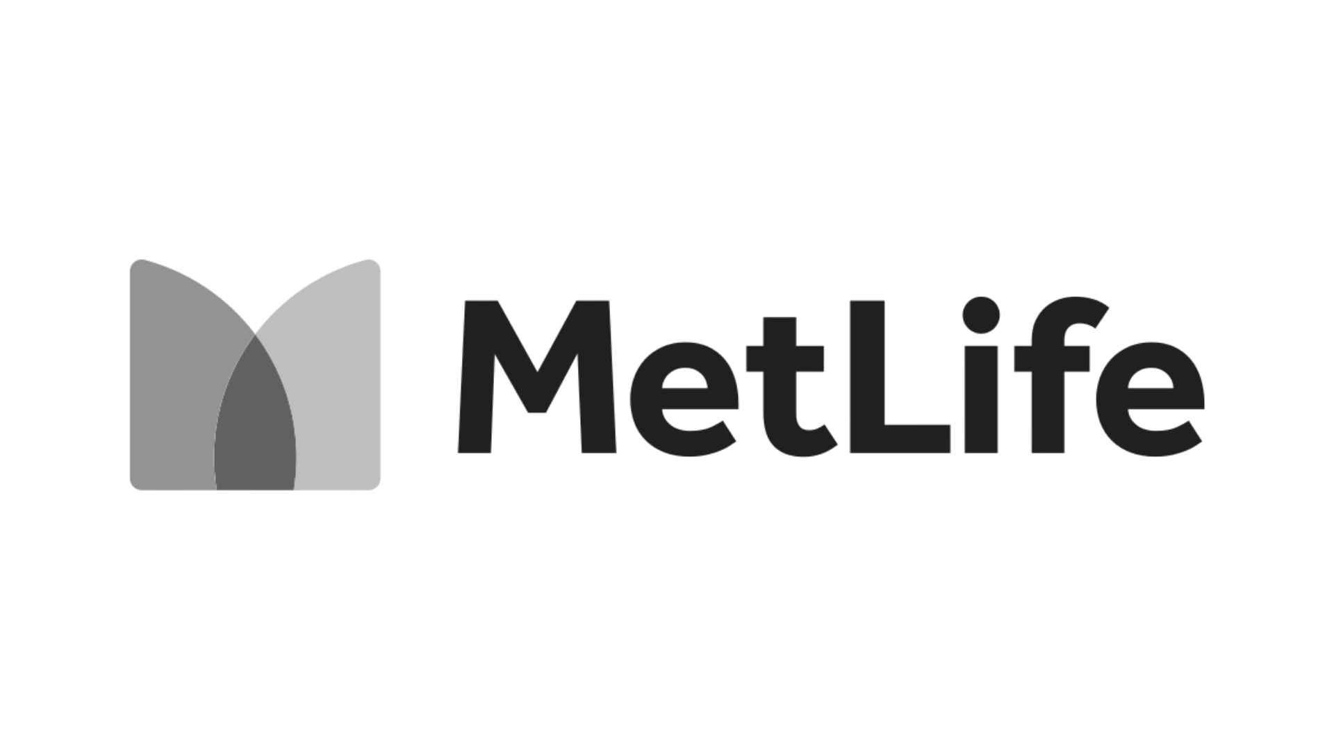 The MetLife logo featuring a stylized gray and light gray flower with the company name in black text.