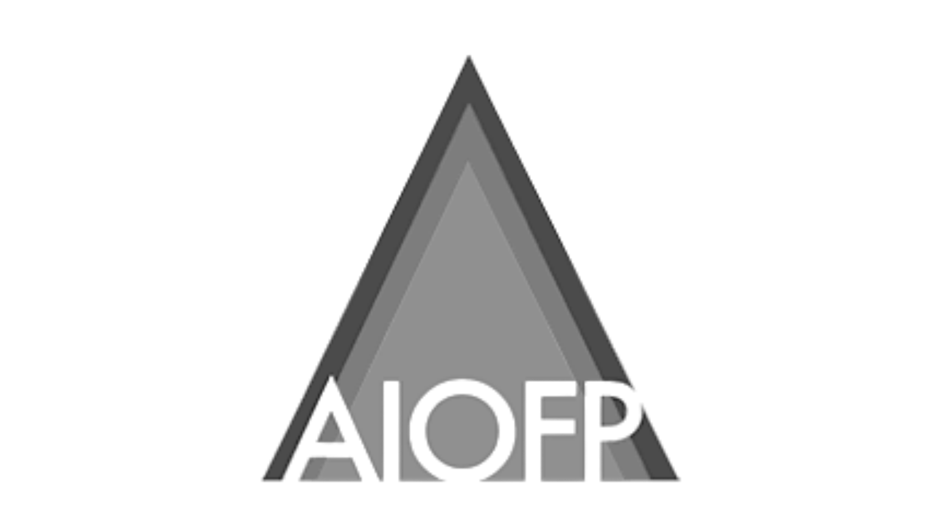 The AOFR logo, featuring a stylized triangular shape with the letters 'AOFR' inside, in black and gray colors.