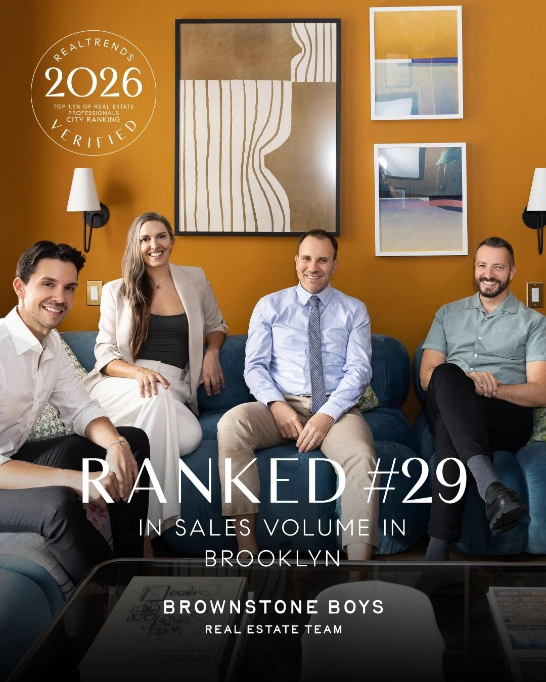 This business has always been about people first.

The homes matter. The numbers matter. But the most important are the relationships built along the way.

Being recognized as a top team in Brooklyn and among the top 1.5% of real estate professionals