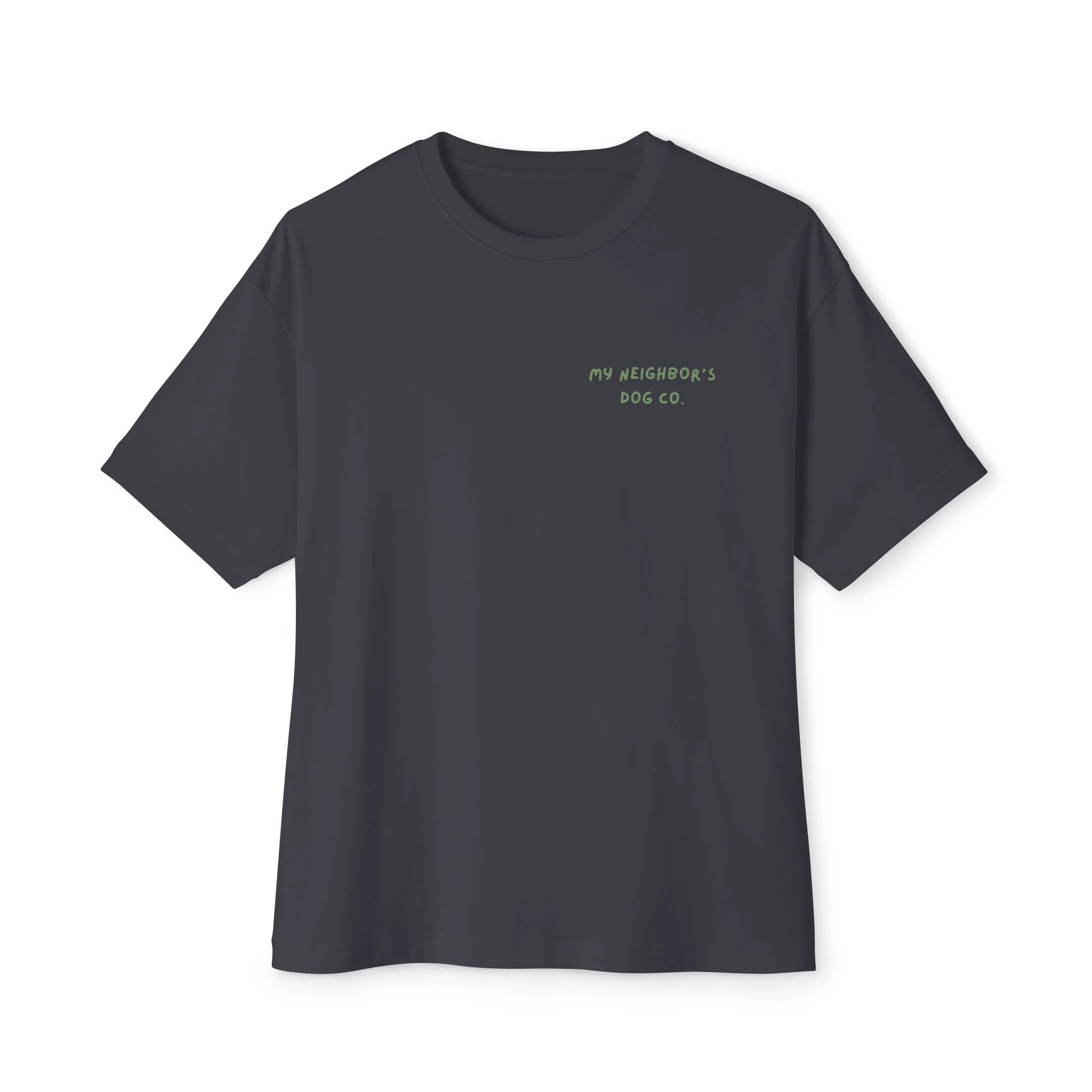 My Neighbor's Dog Co. Boxy Tee — Minimal Vintage Dog Lover T-Shirt