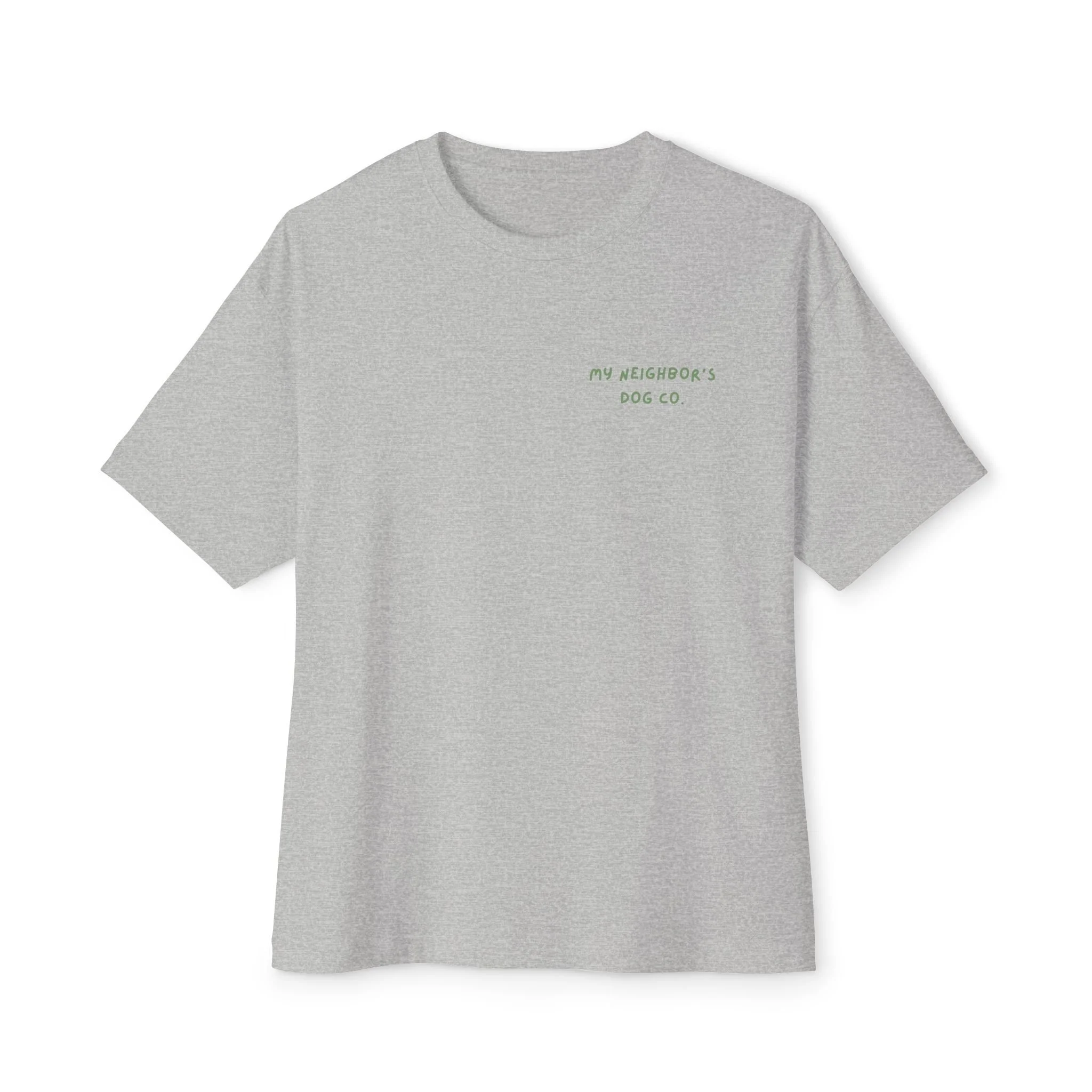 My Neighbor's Dog Co. Boxy Tee — Minimal Vintage Dog Lover T-Shirt