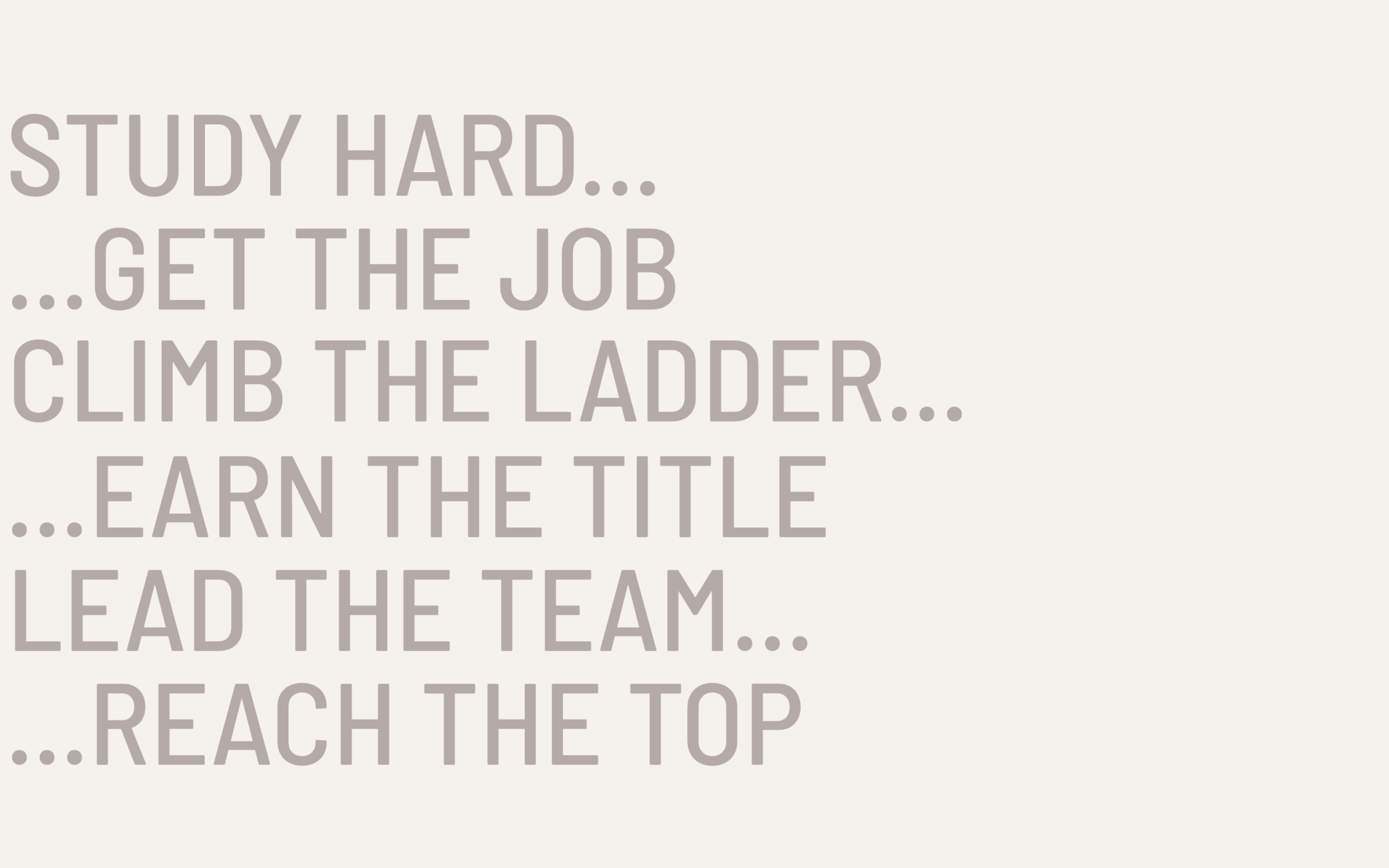 The Strategic Shift: Why the career ladder is being replaced by the authority ladder…