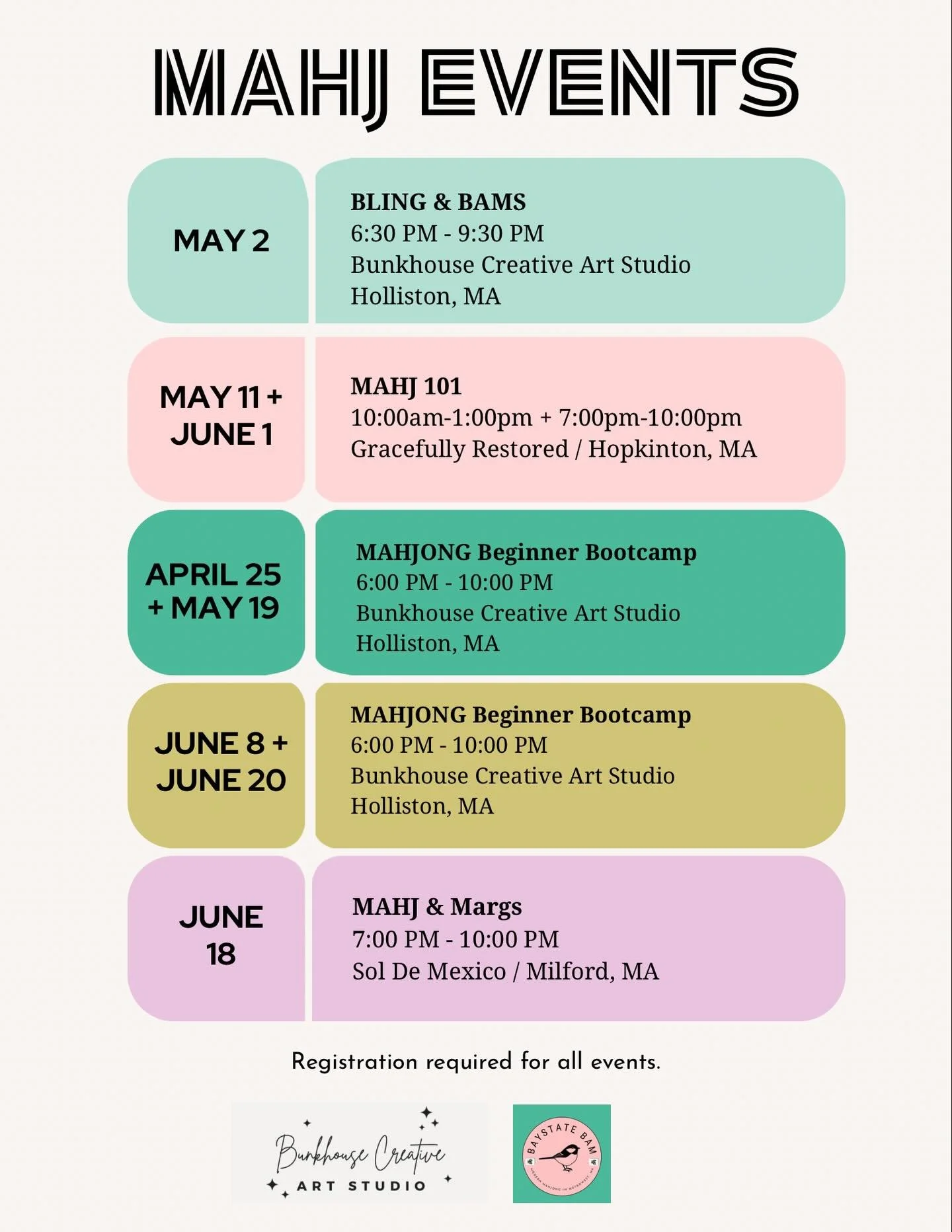 ✨There is SO much fun packed into the next few weeks with @baystatebam and @bunkhousecreative - join us and let&rsquo;s get your Mahjong Moment ✨ 

 #massachusettsmahjong #mahjong #mahjong101