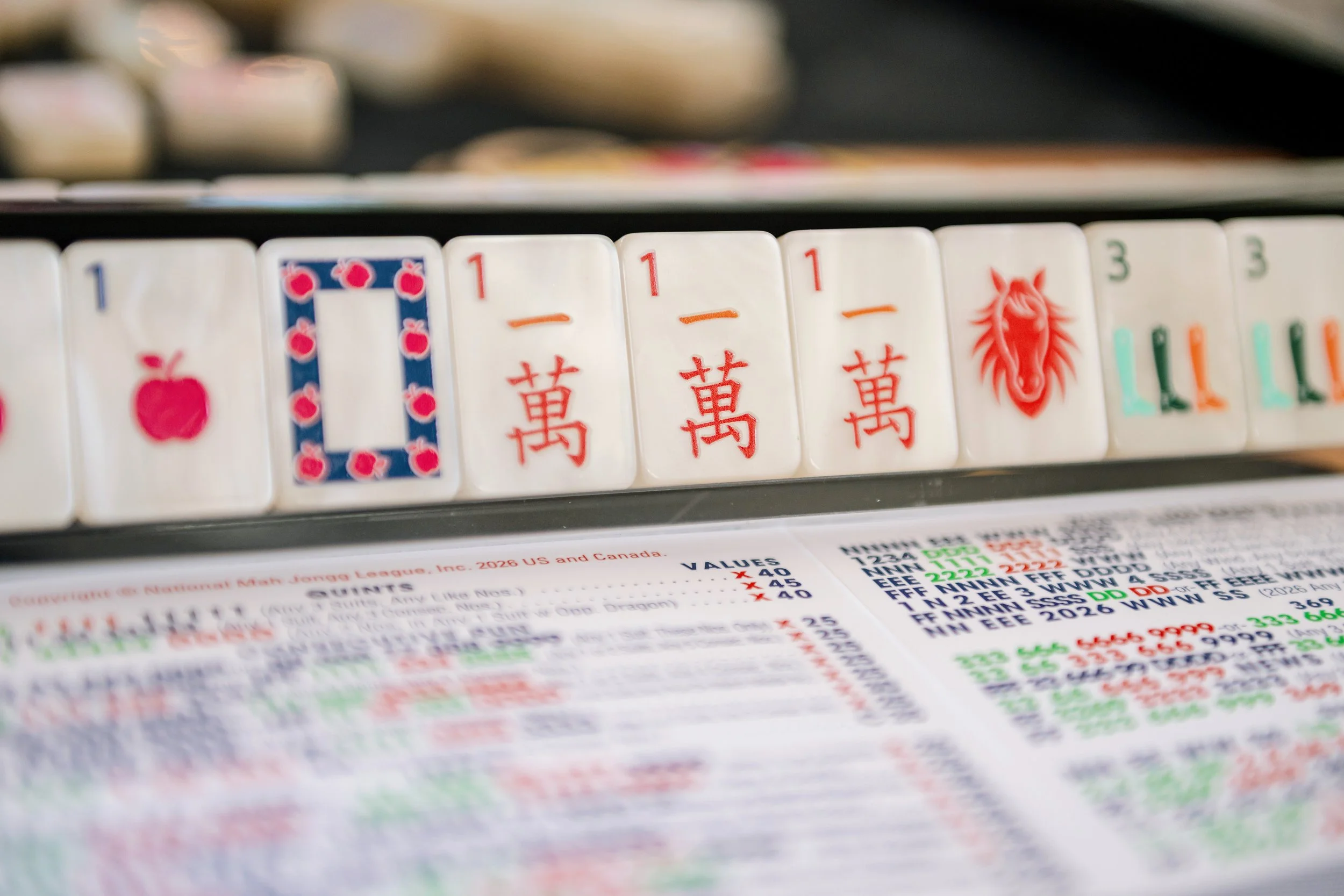 Year of the Horse in Pearl Cream by Bespoke Mahjong