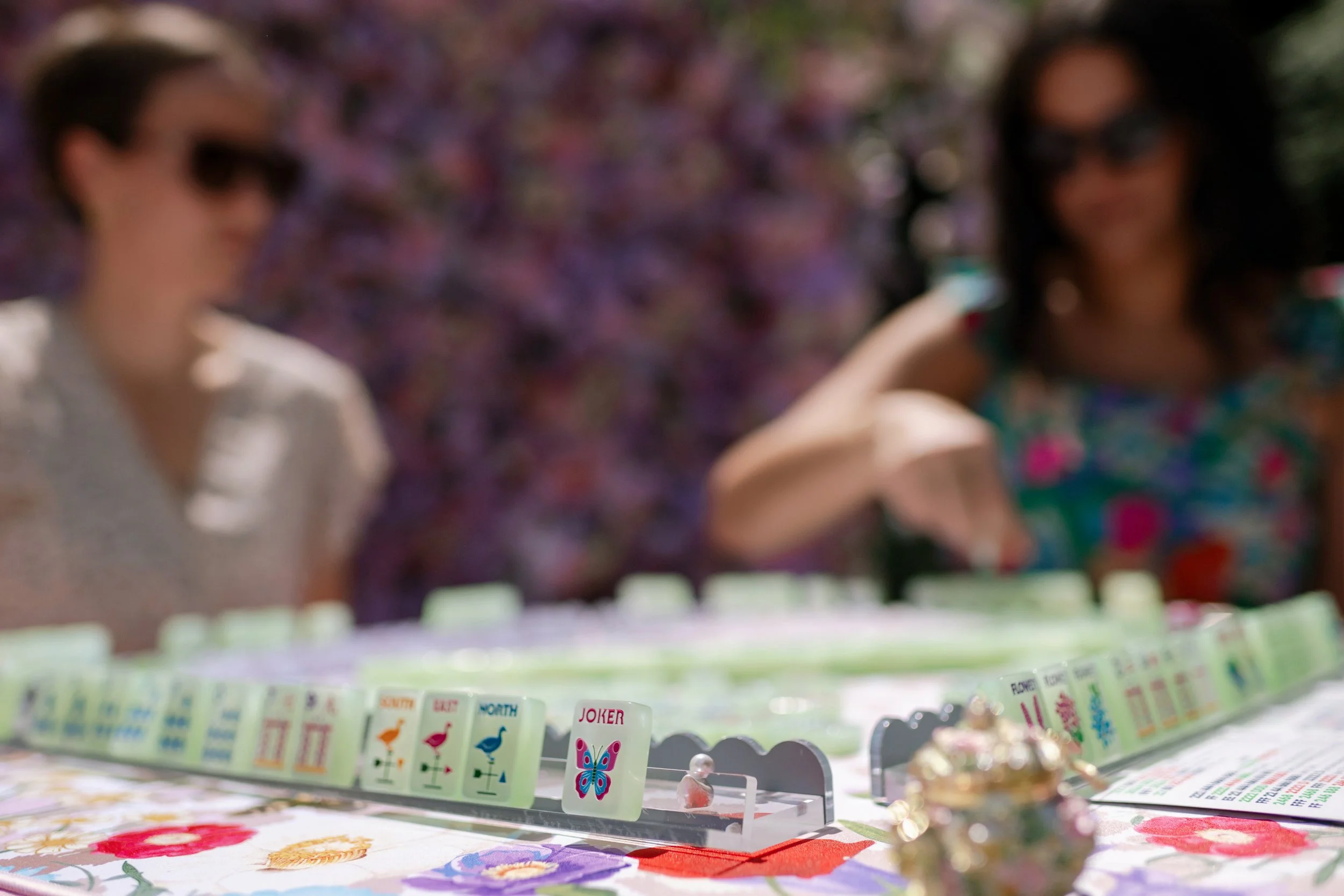 Garden Glow in Matcha Green Pearl by Bespoke Mahjong