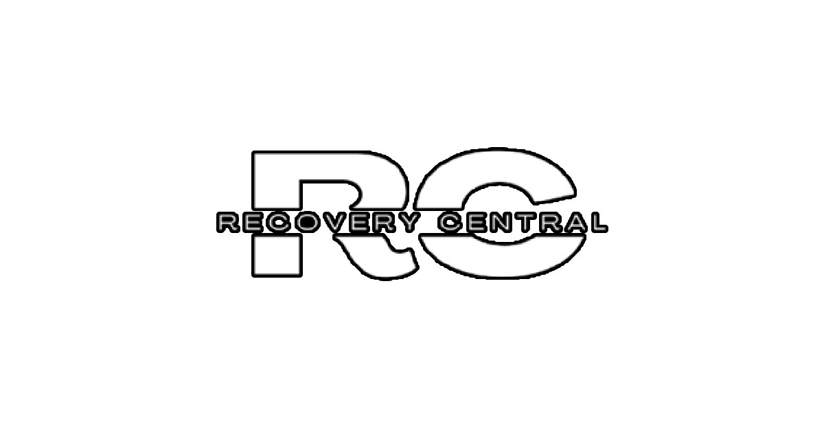 Logo for Recovery Central with stylized initials QC and the full name