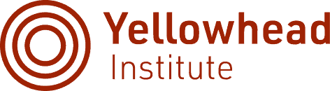 Logo of Yellowhead Institute with circular design and text in black and red.