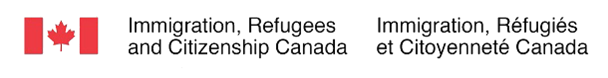 Canadian flag icon next to text 'Immigration, Refugees, and Citizenship Canada' in English and French.