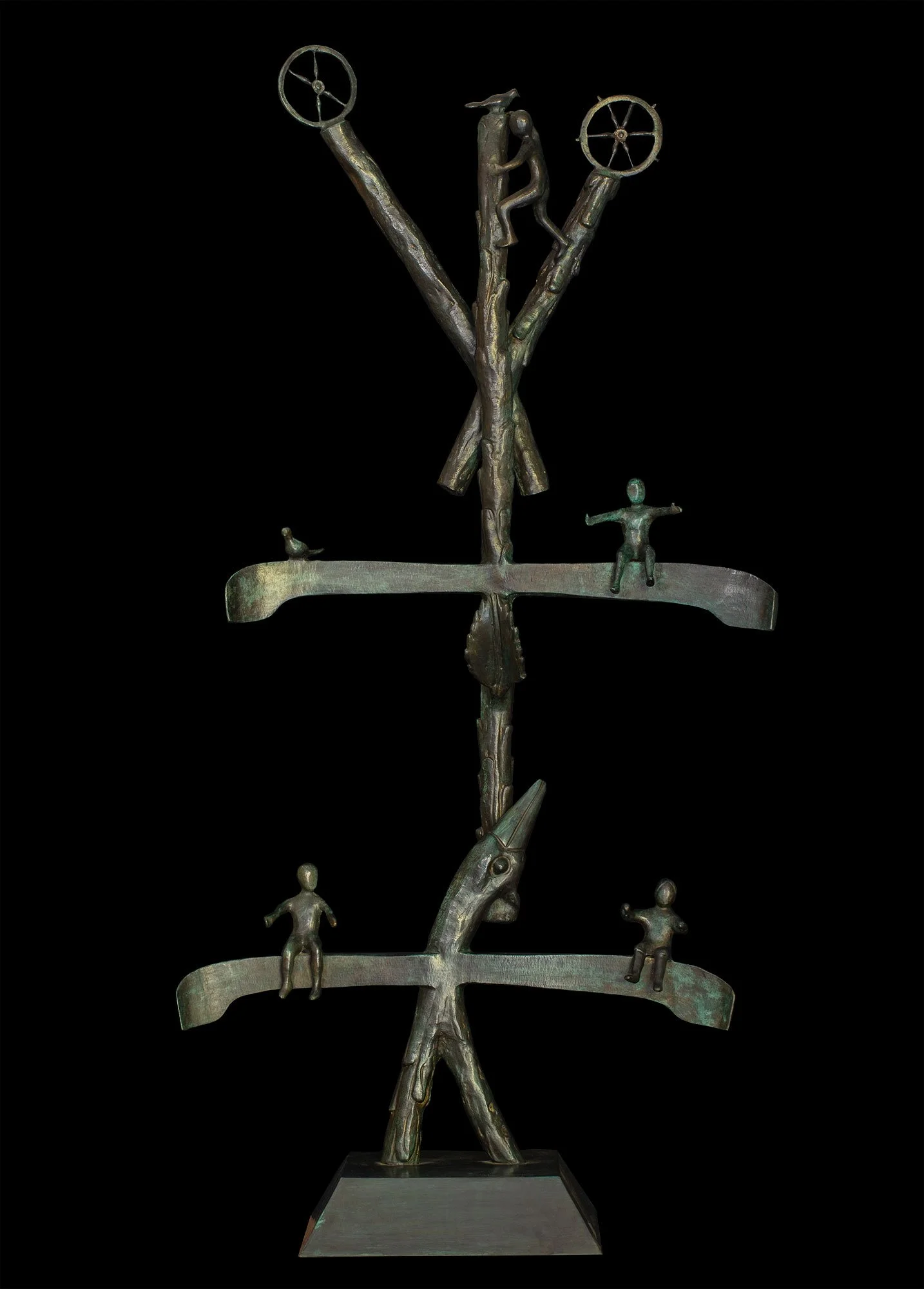 Árbol de la vida / escultura en bronce / 165 x 76 x 40 cm / 2024