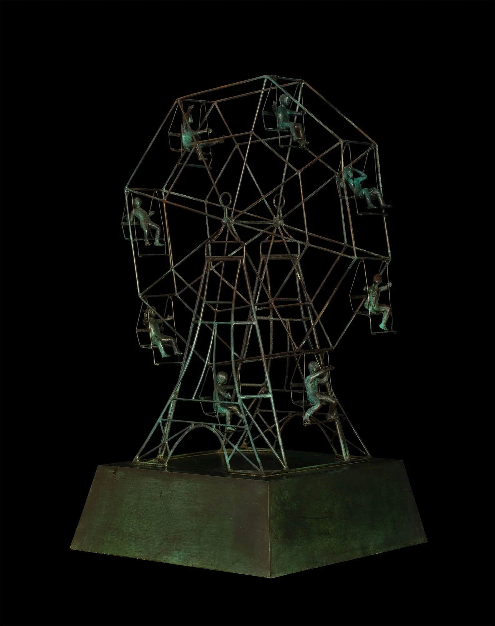 Rueda de la fortuna / escultura en bronce / 121 x 71 x 69 cm / 2021