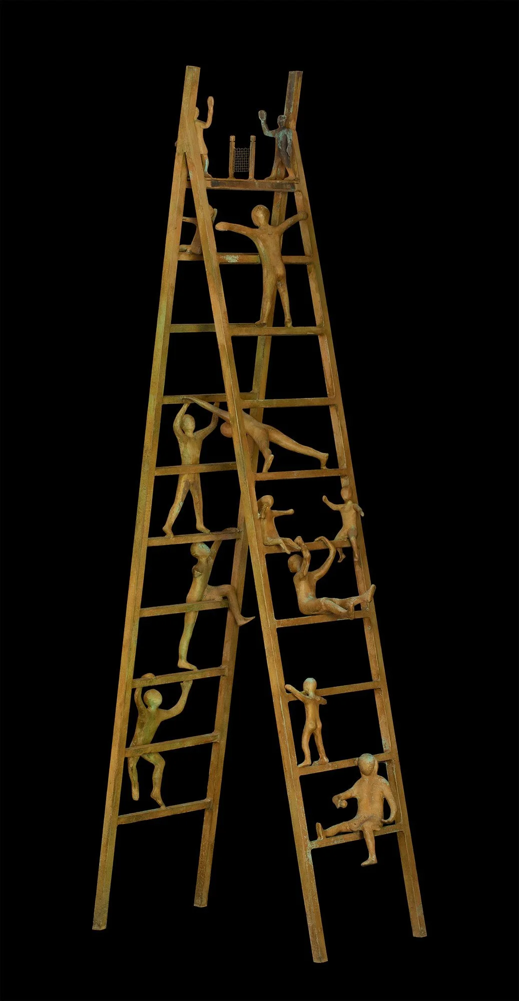 Escalera de la vida / escultura en bronce / 218 x 75 x 43 cm / 2016