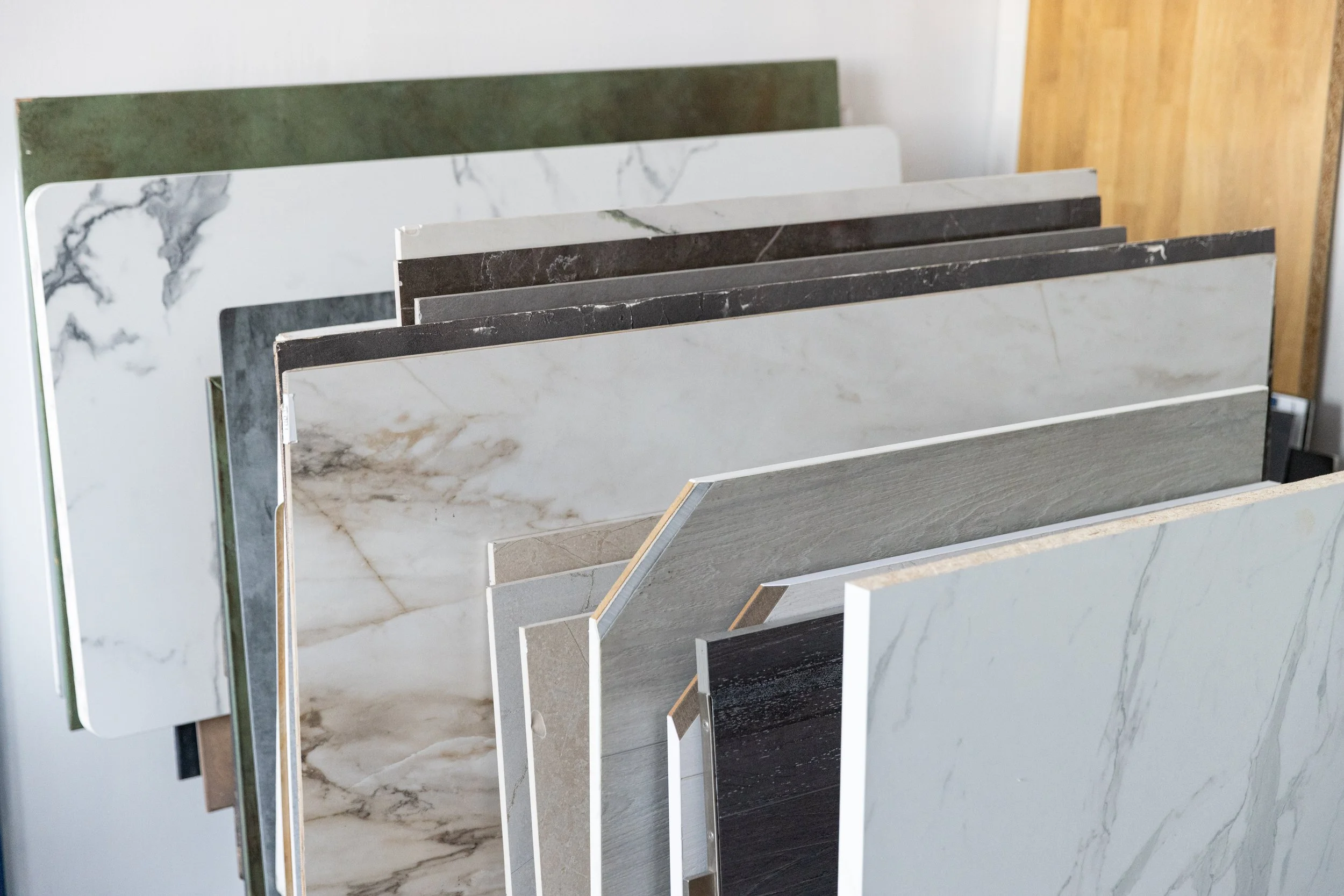 Photography surfaces available in Los Angeles food photography studio.