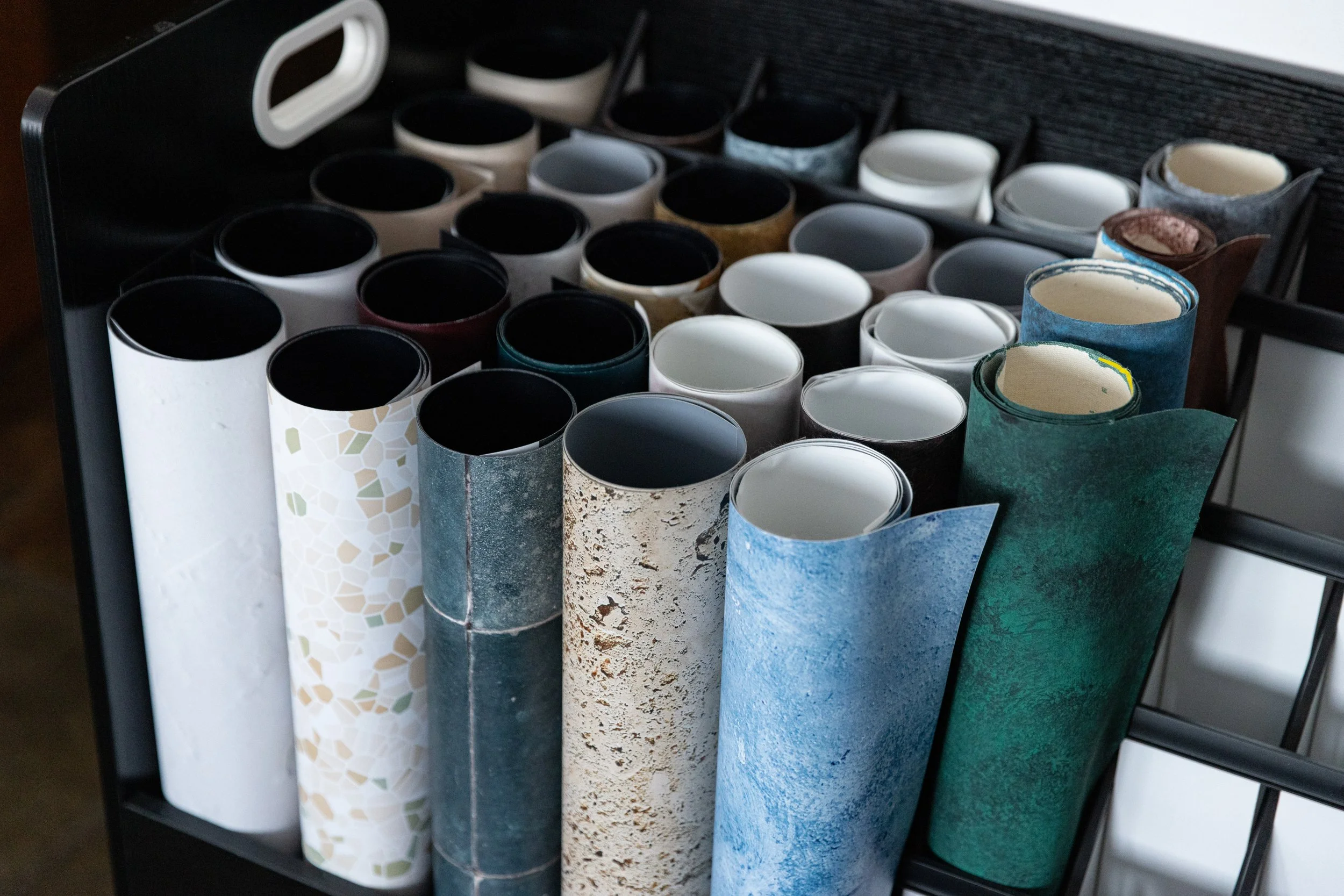 Photography vinyl surfaces available in Los Angeles food photography studio.