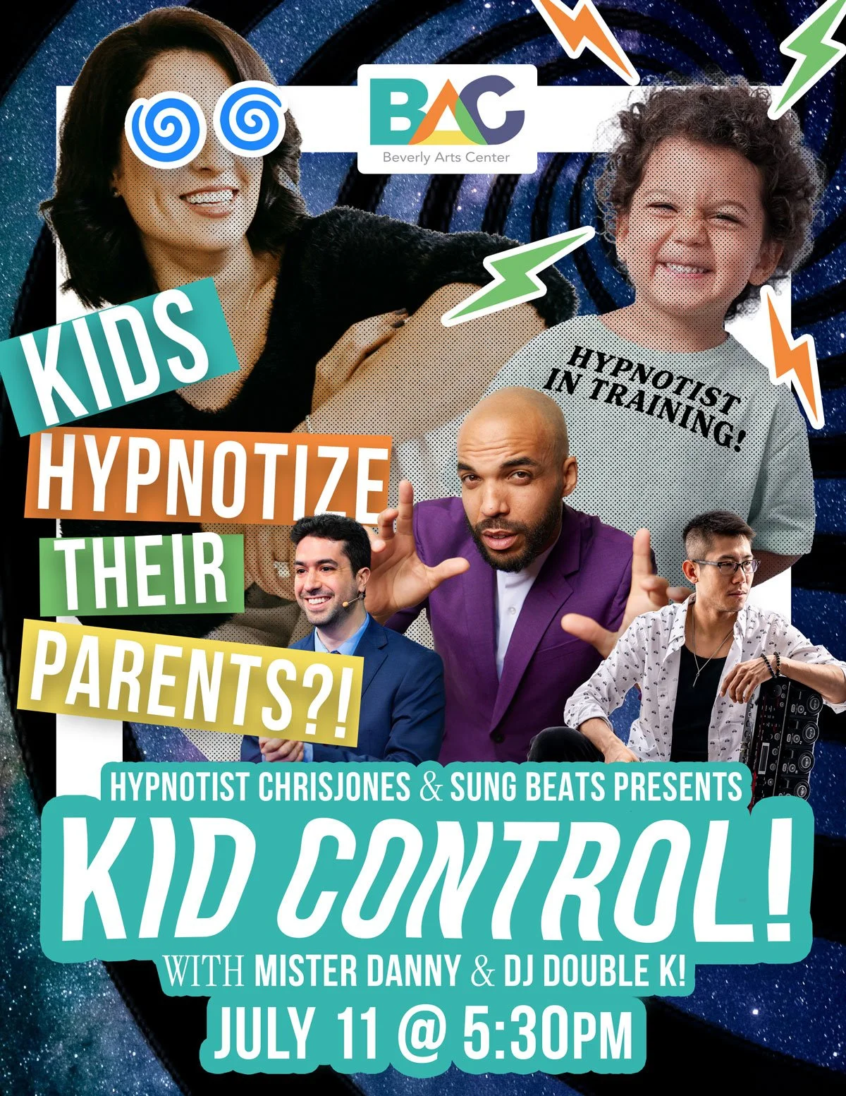 Hypnotist Chris Jones &amp; Sung Beats Presents: KID CONTROL! 