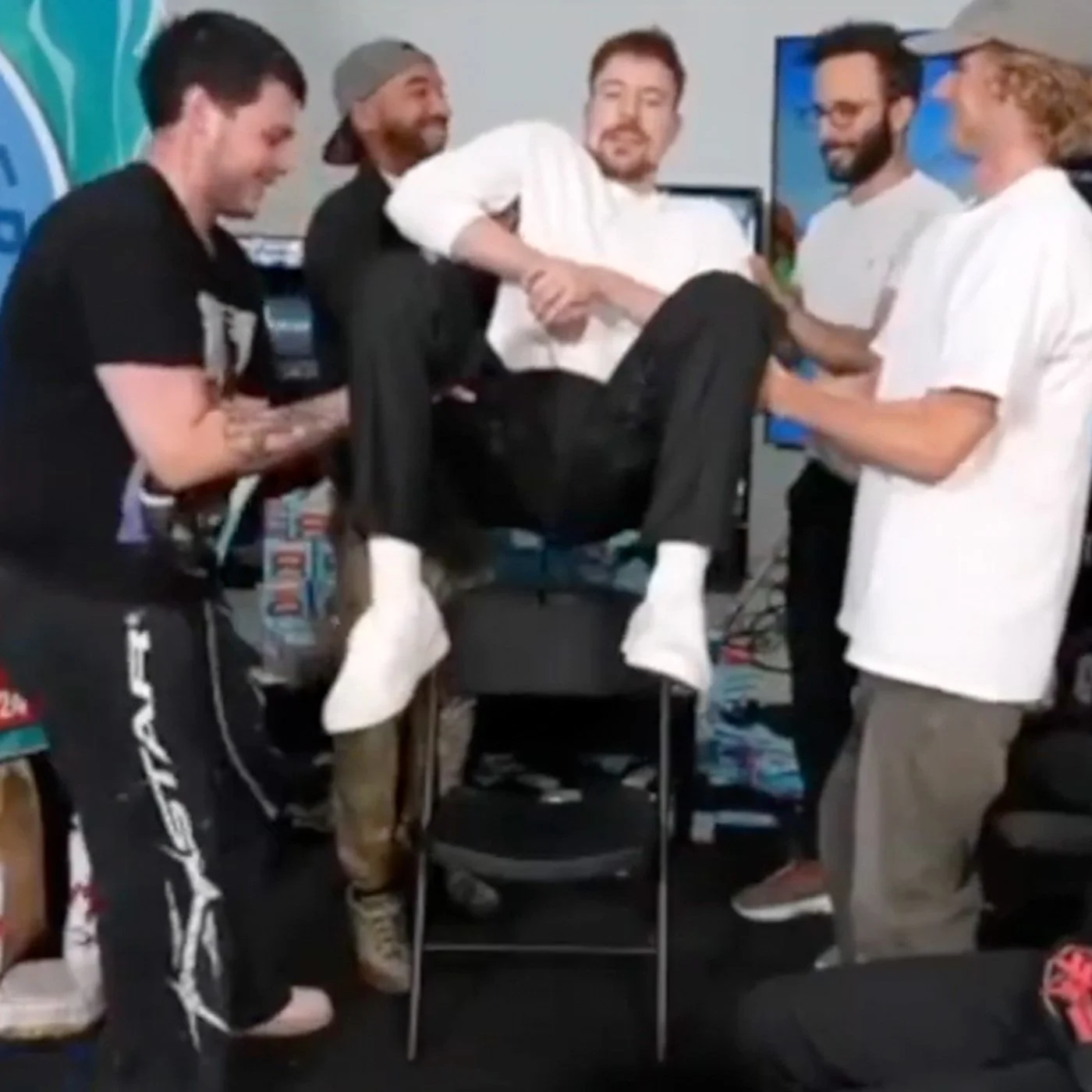 Lifting Jimmy  | Mr. Beast #TeamWater Fundraiser