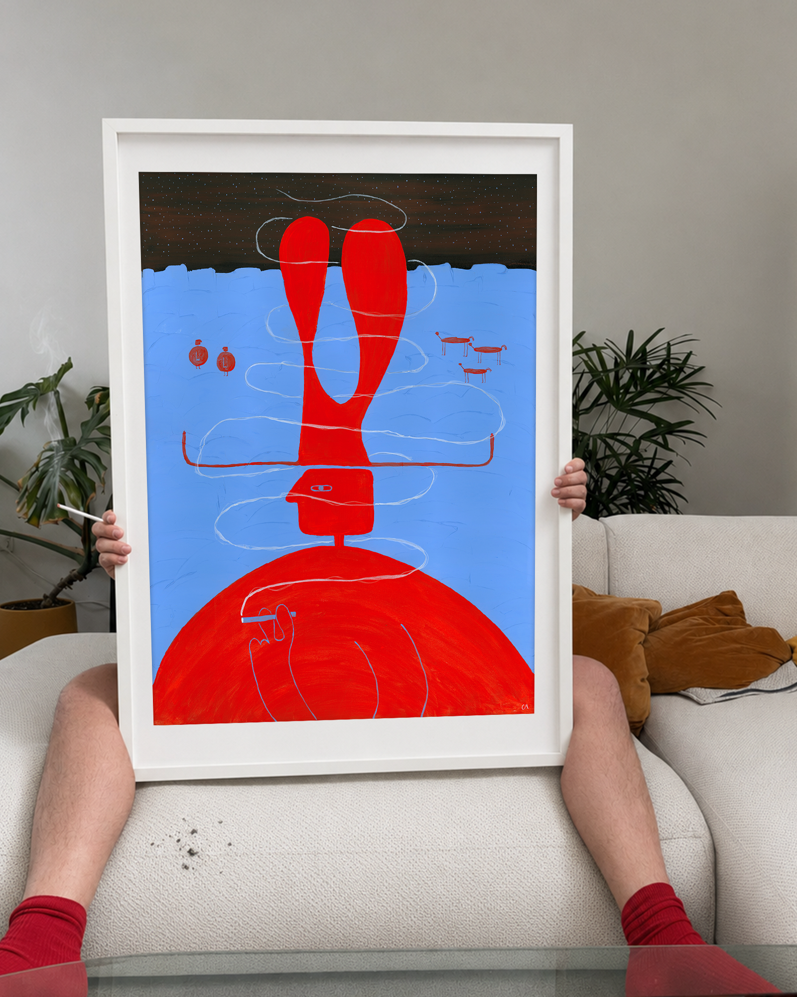 Loves a cig (2026) limited edition print