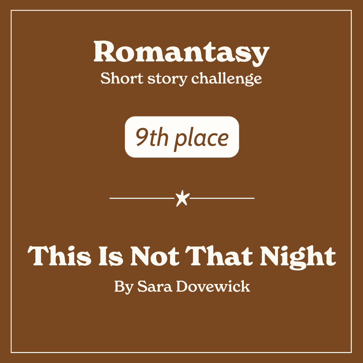 This Is Not That Night By Sara Dovewick